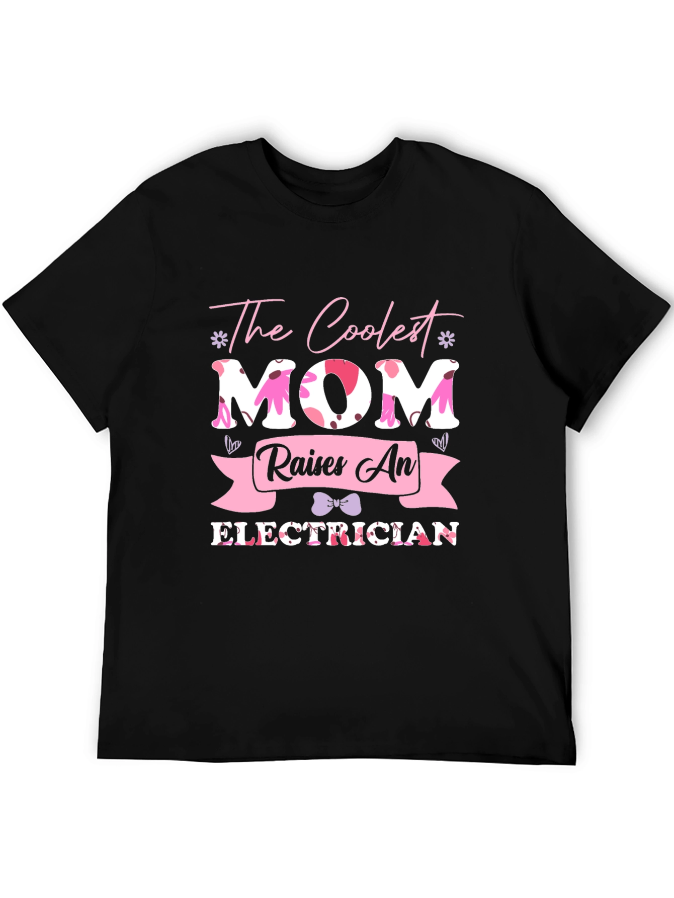 Coolest Mom Electrician T-Shirt - Mens Black Tee