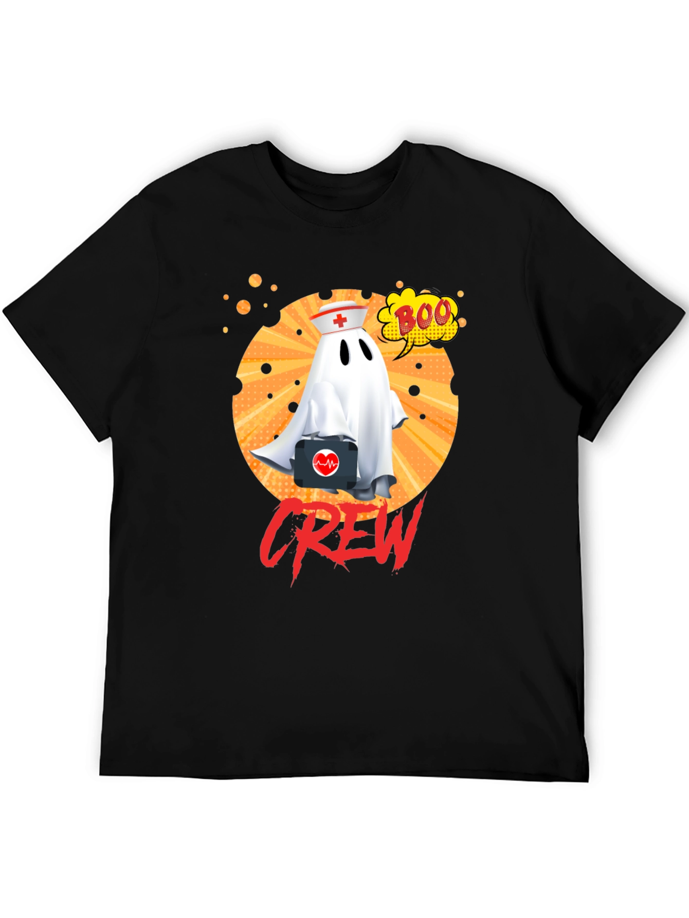 Nurse Ghost Crew Halloween T-Shirt