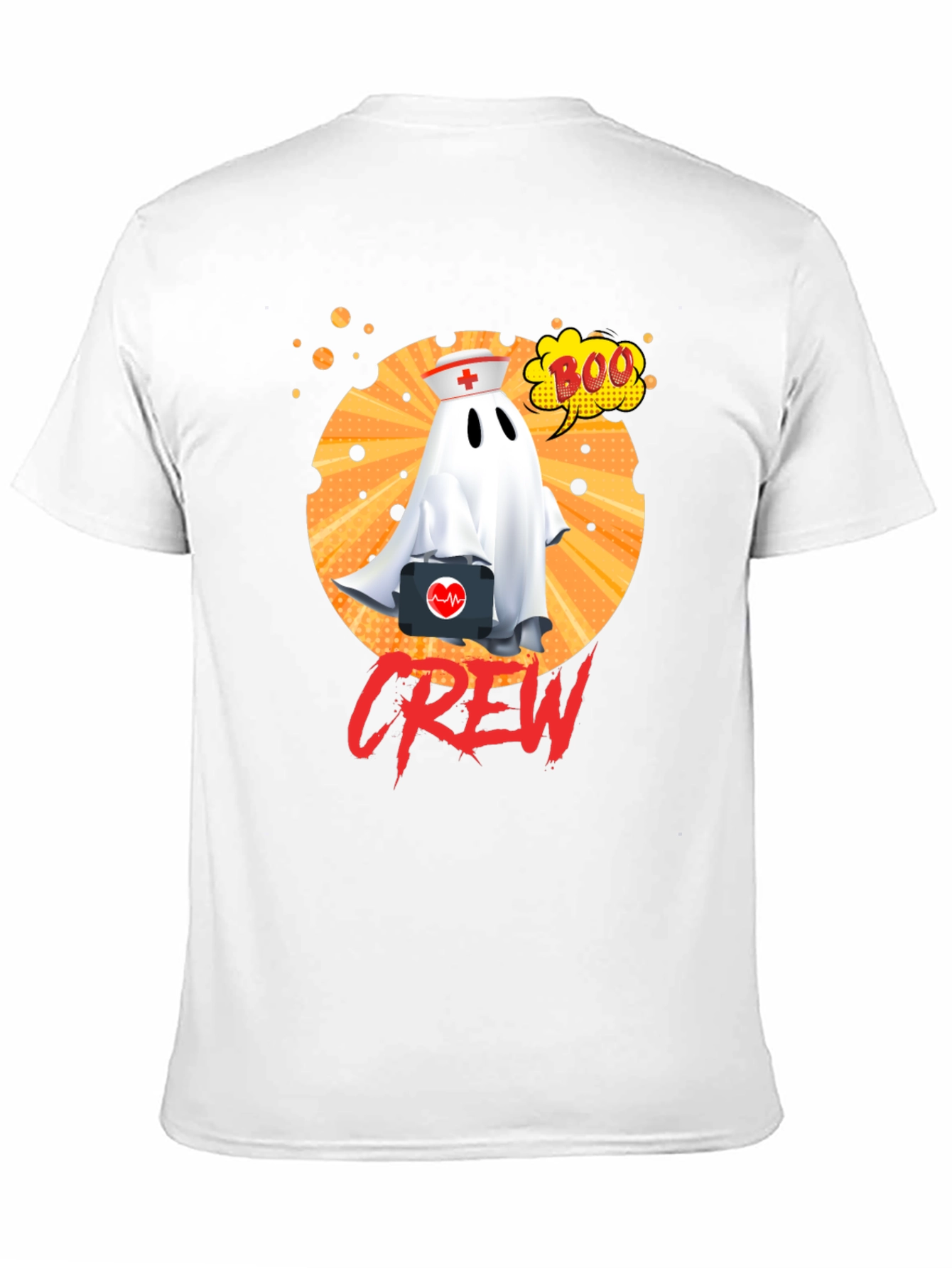 Nurse Ghost Crew Halloween T-Shirt