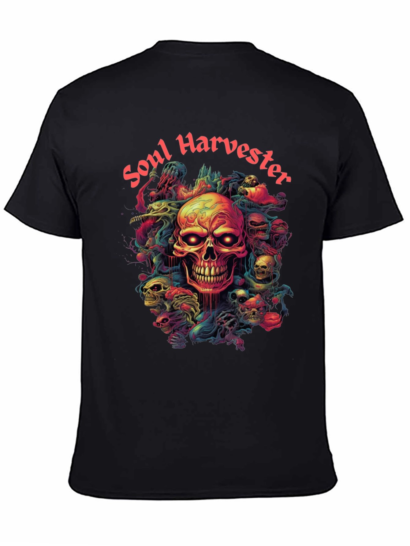 Soul Harvester Graphic Tee - Skull Design