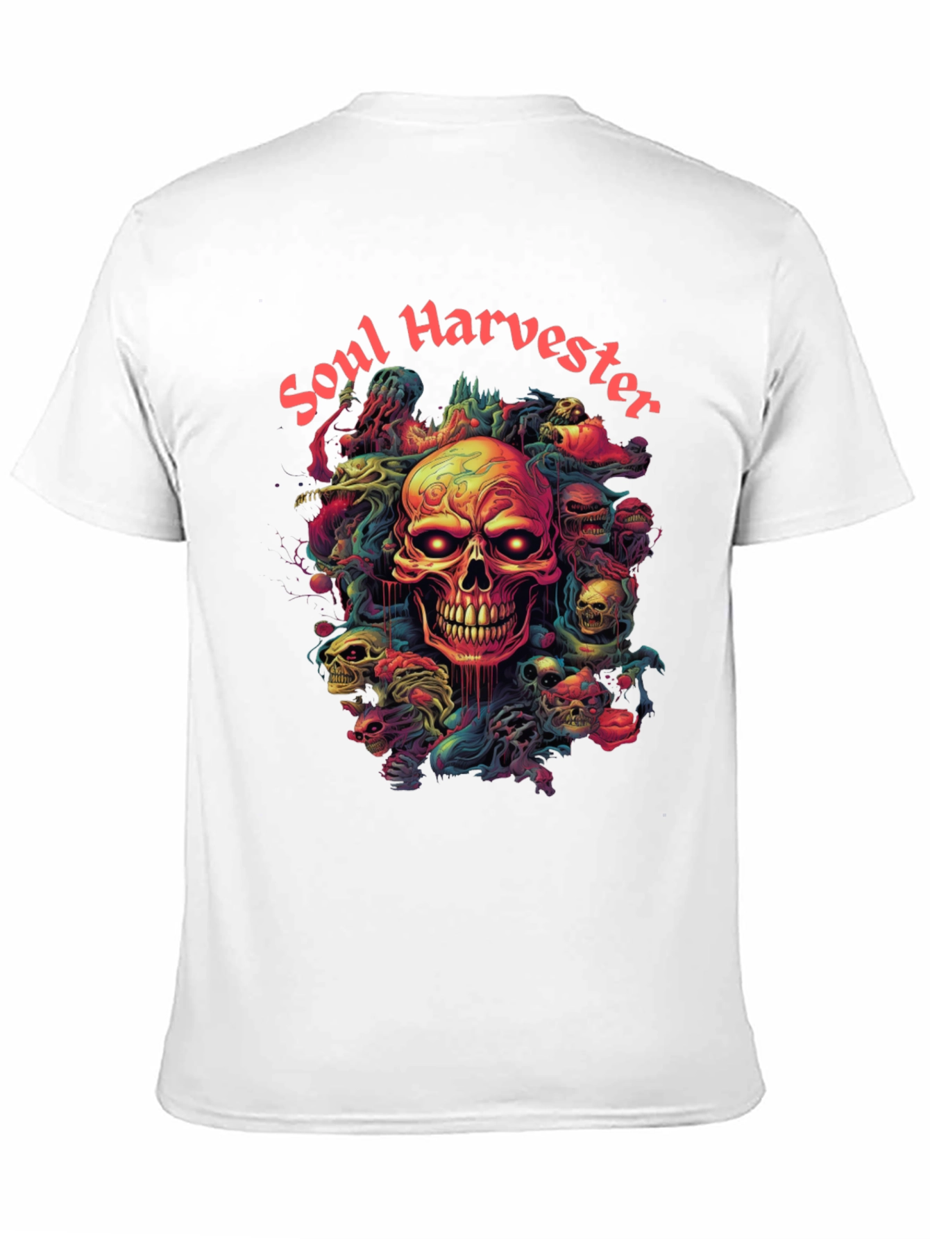 Soul Harvester Graphic Tee - Skull Design