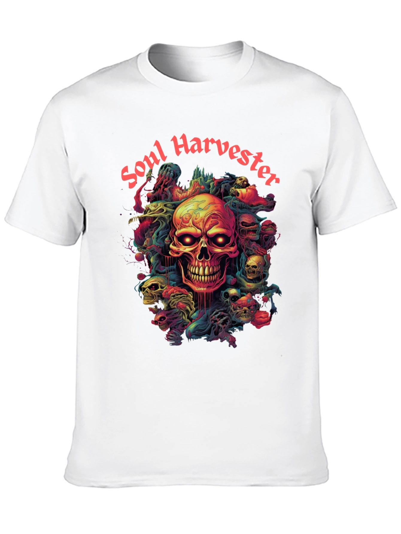 Soul Harvester Graphic Tee - Skull Design