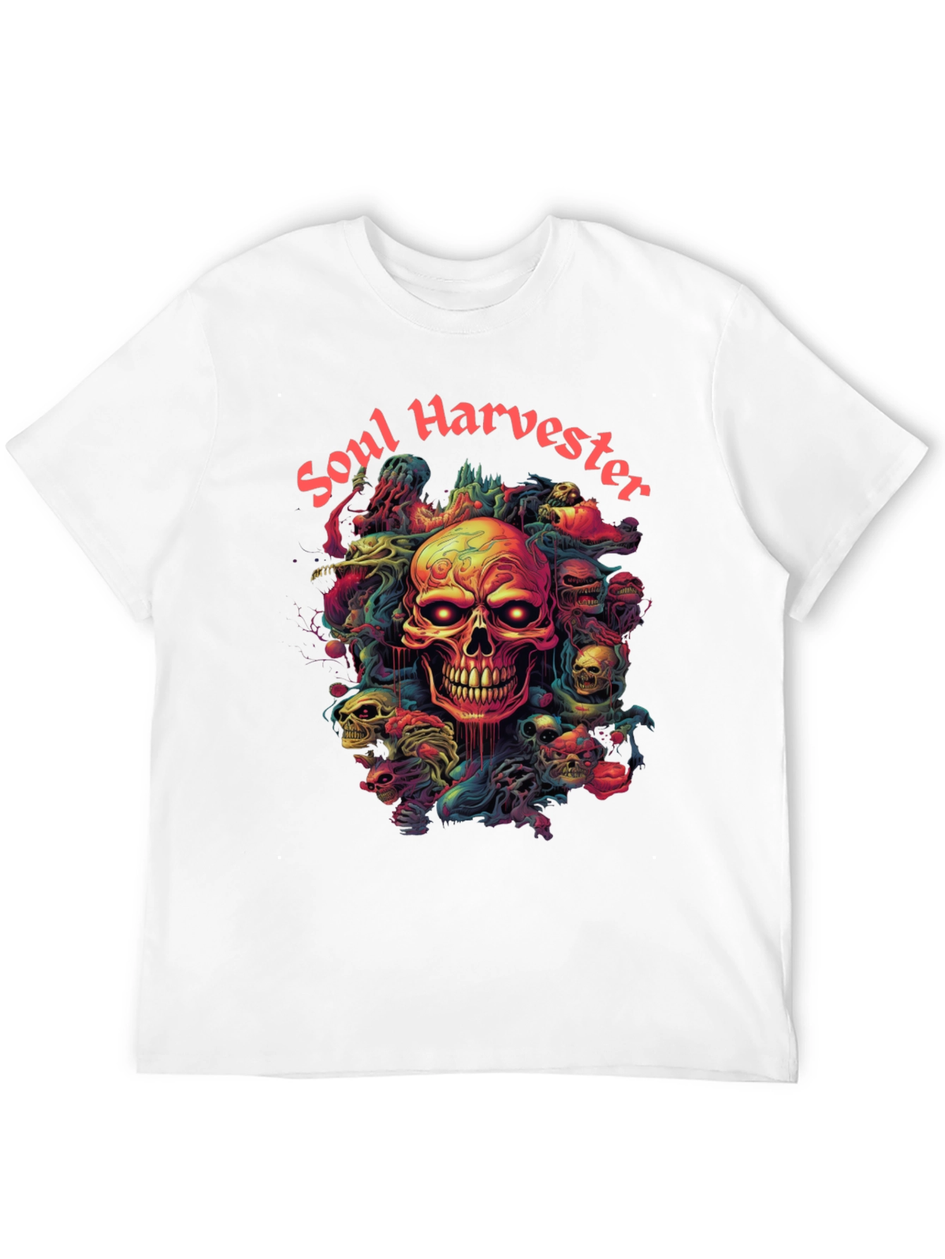 Soul Harvester Graphic Tee - Skull Design