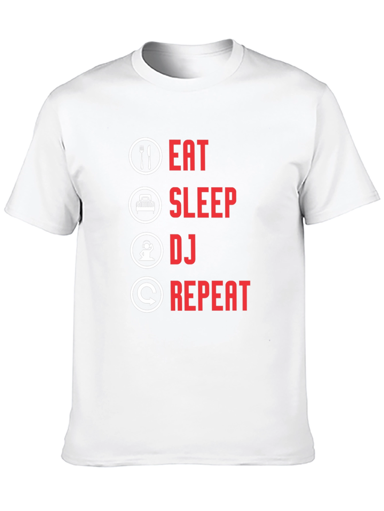 Eat Sleep DJ Repeat Black T-Shirt