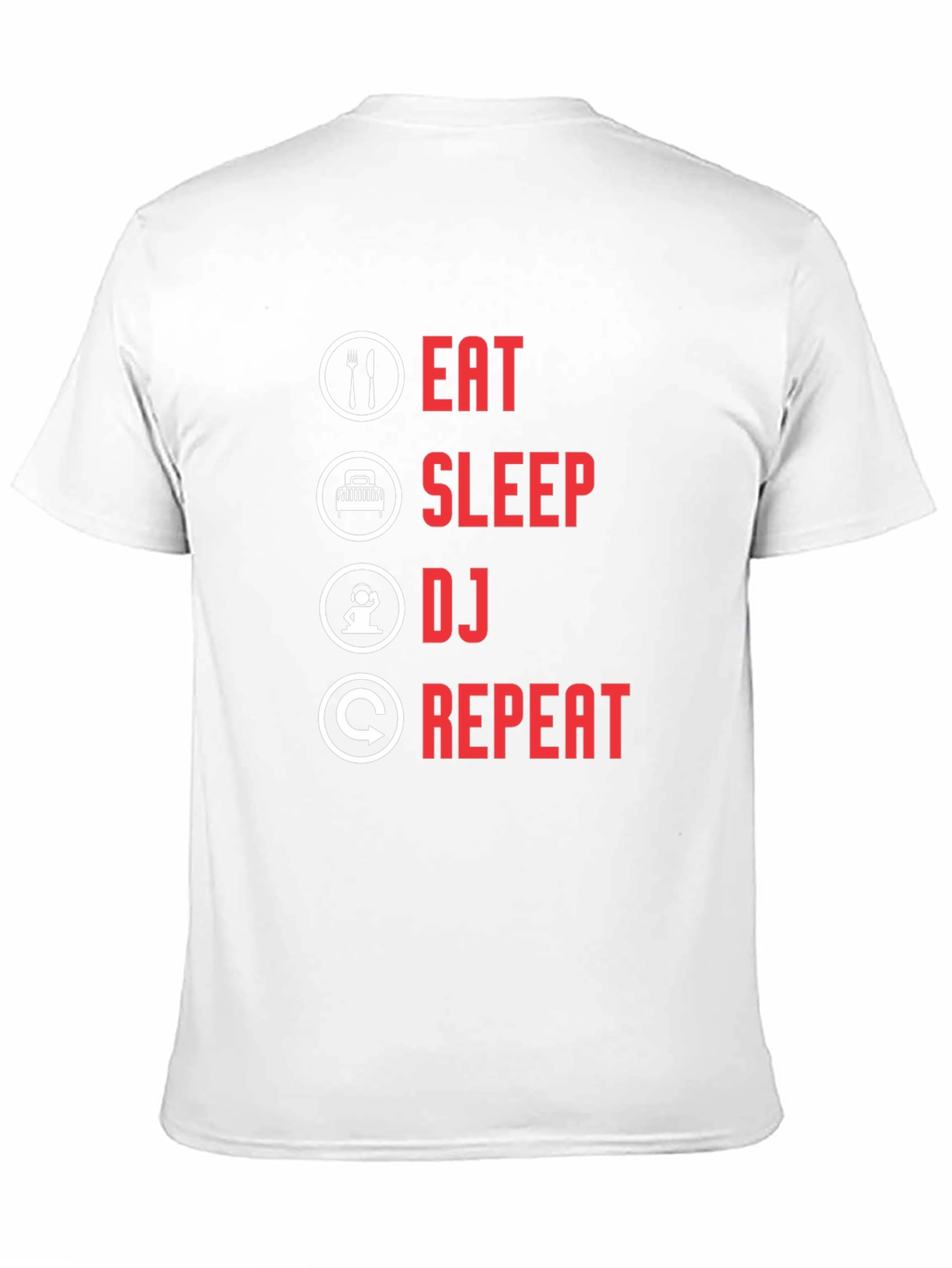 Eat Sleep DJ Repeat Black T-Shirt