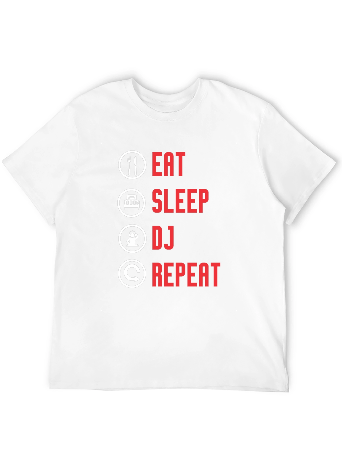Eat Sleep DJ Repeat Black T-Shirt