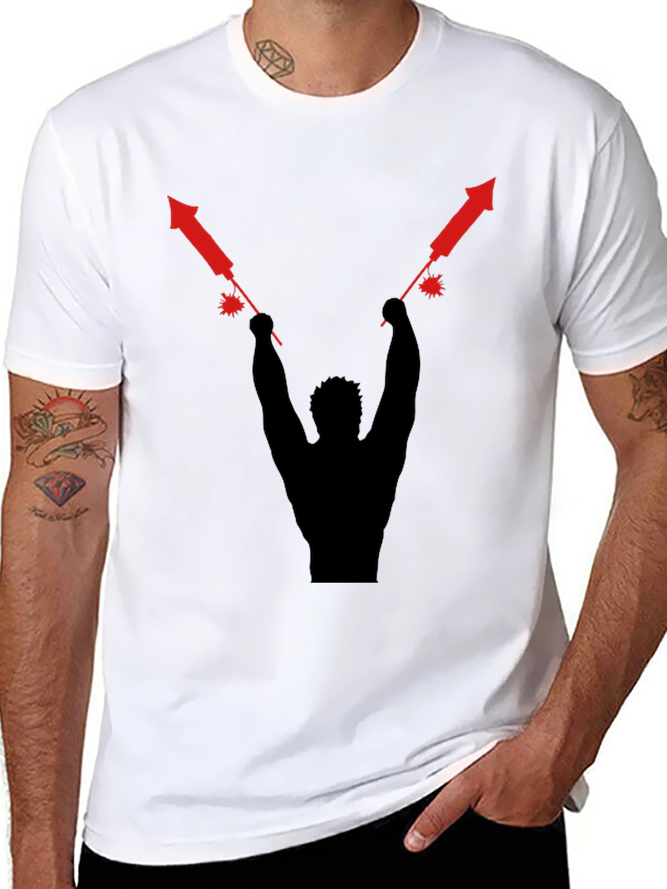 Firecracker Silhouette Graphic Tee