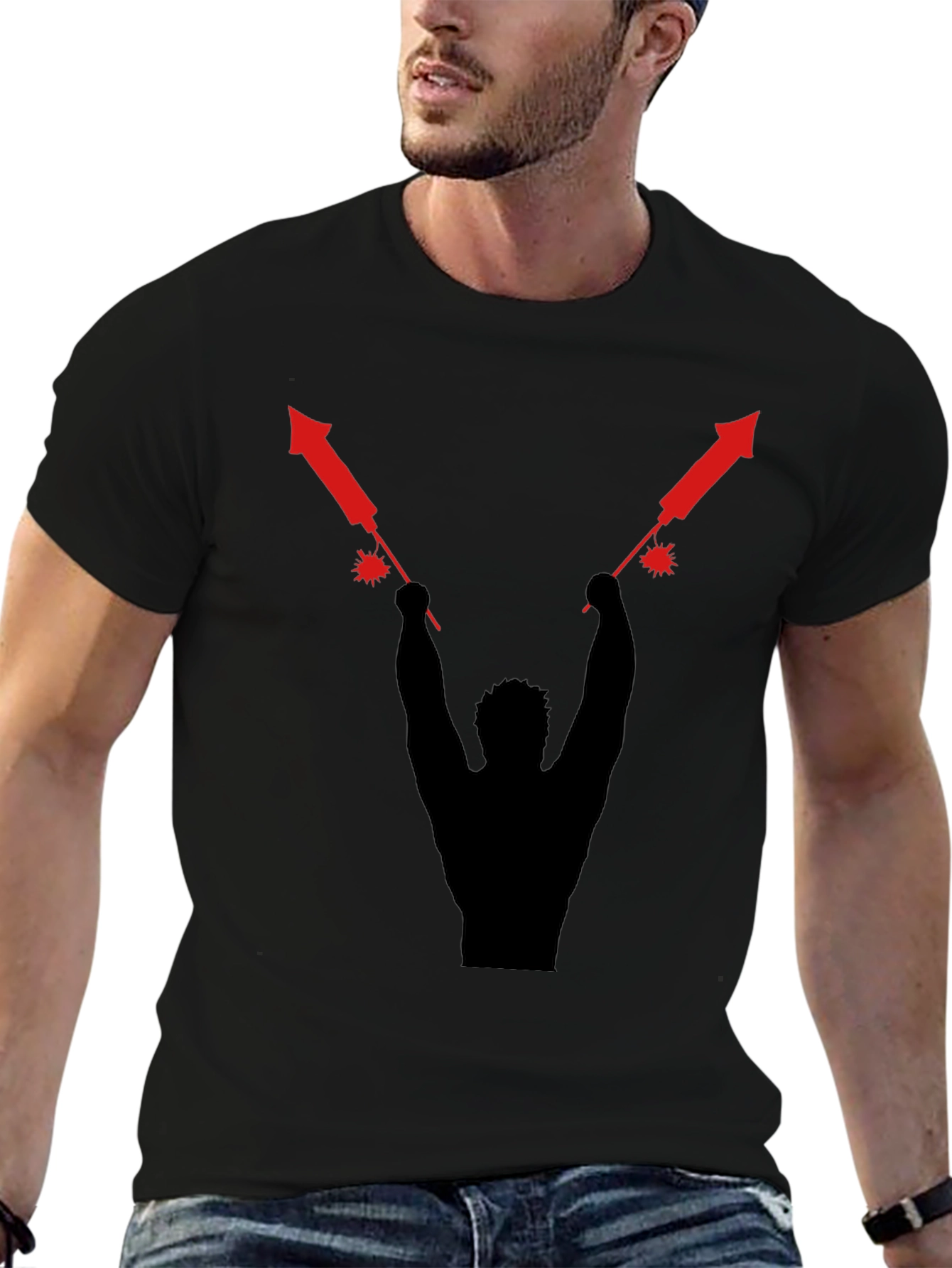 Firecracker Silhouette Graphic Tee