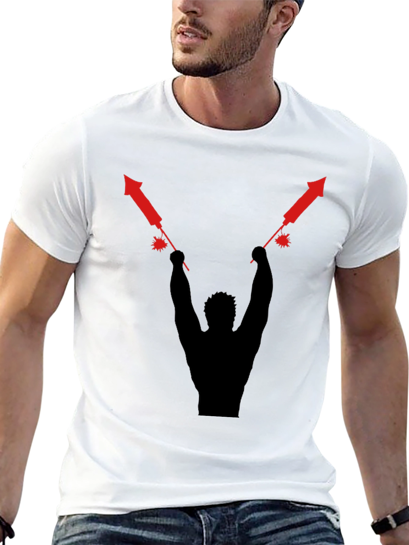 Firecracker Silhouette Graphic Tee
