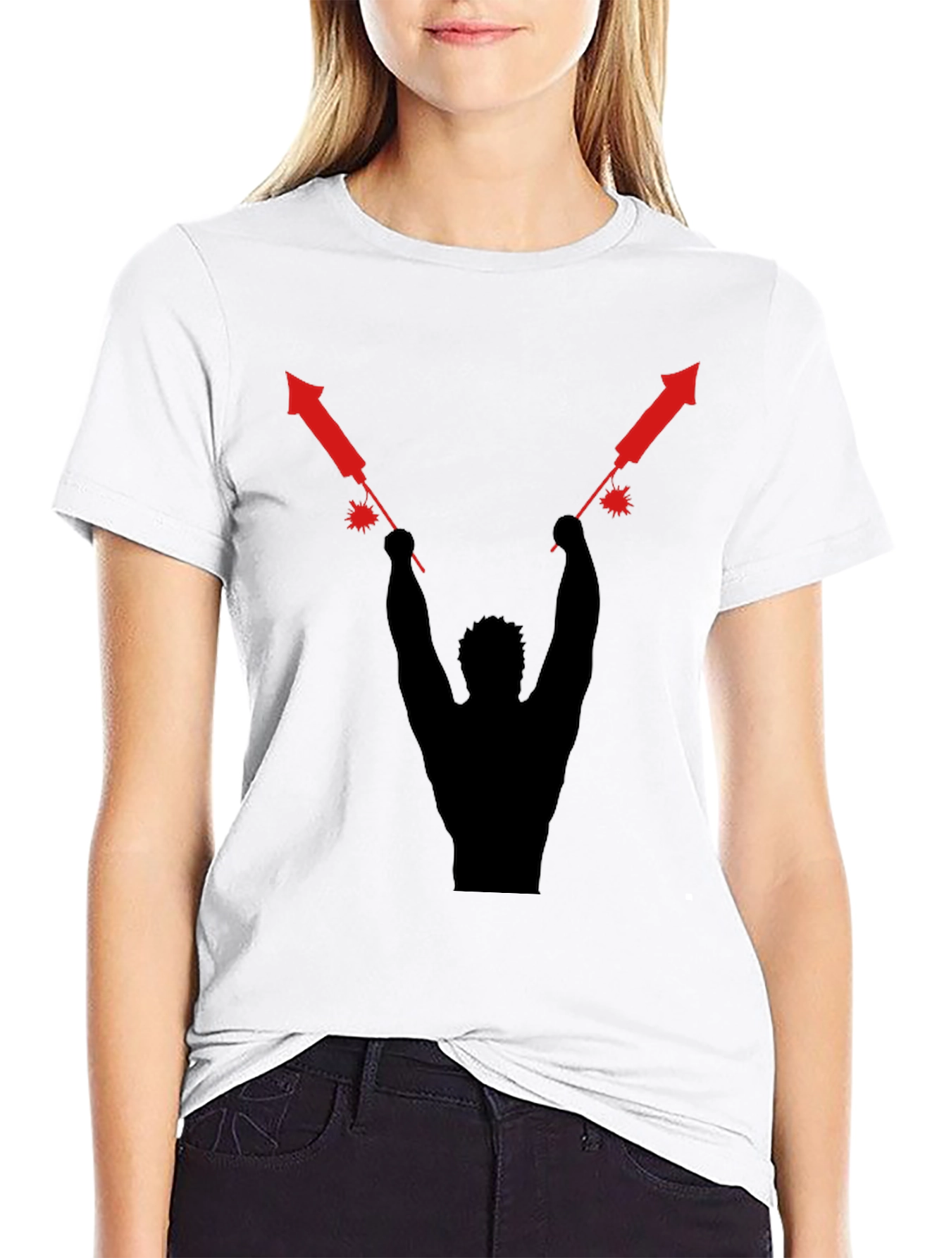 Firecracker Silhouette Graphic Tee
