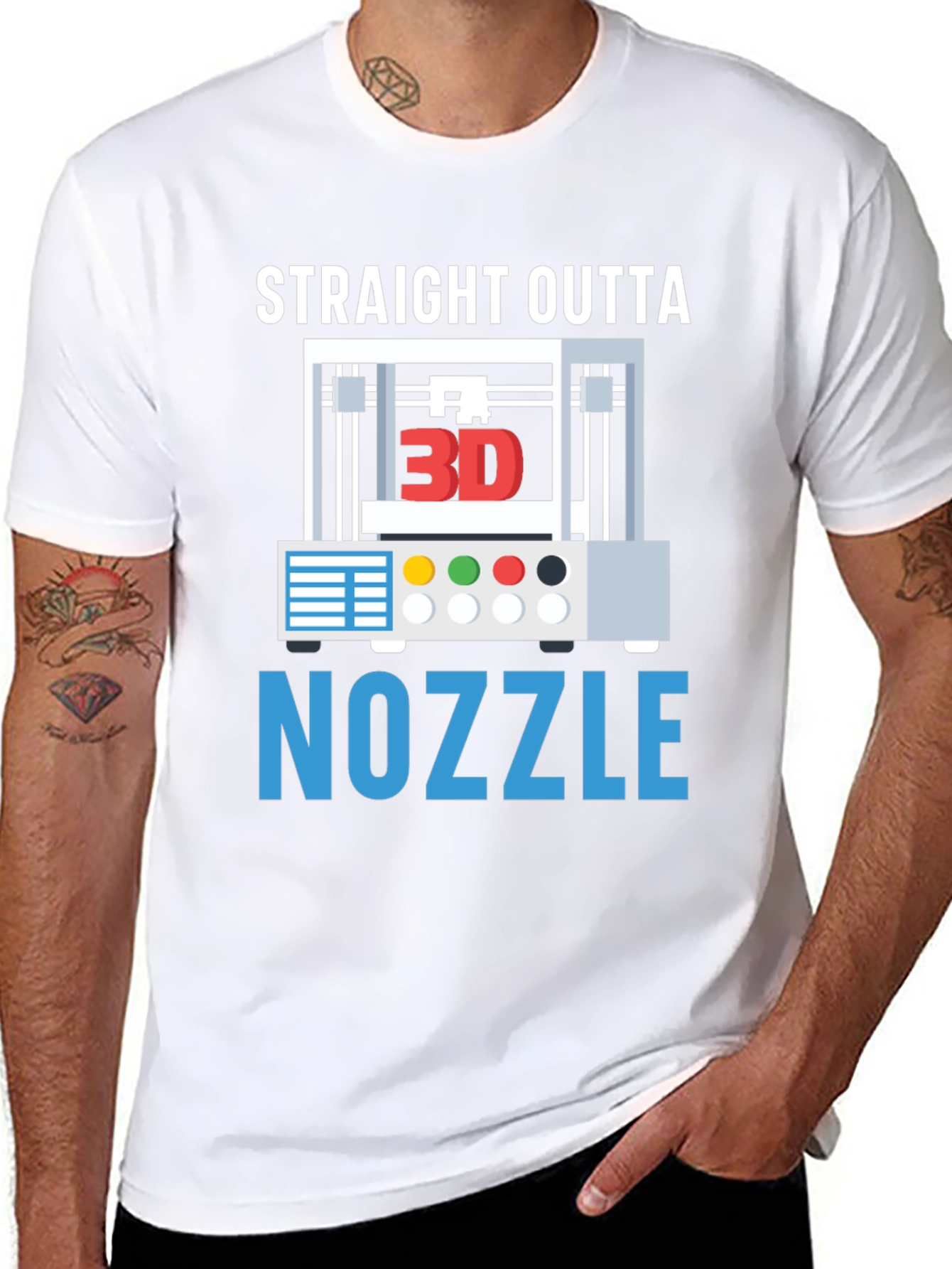 Straight Outta Nozzle 3D Printing T-Shirt