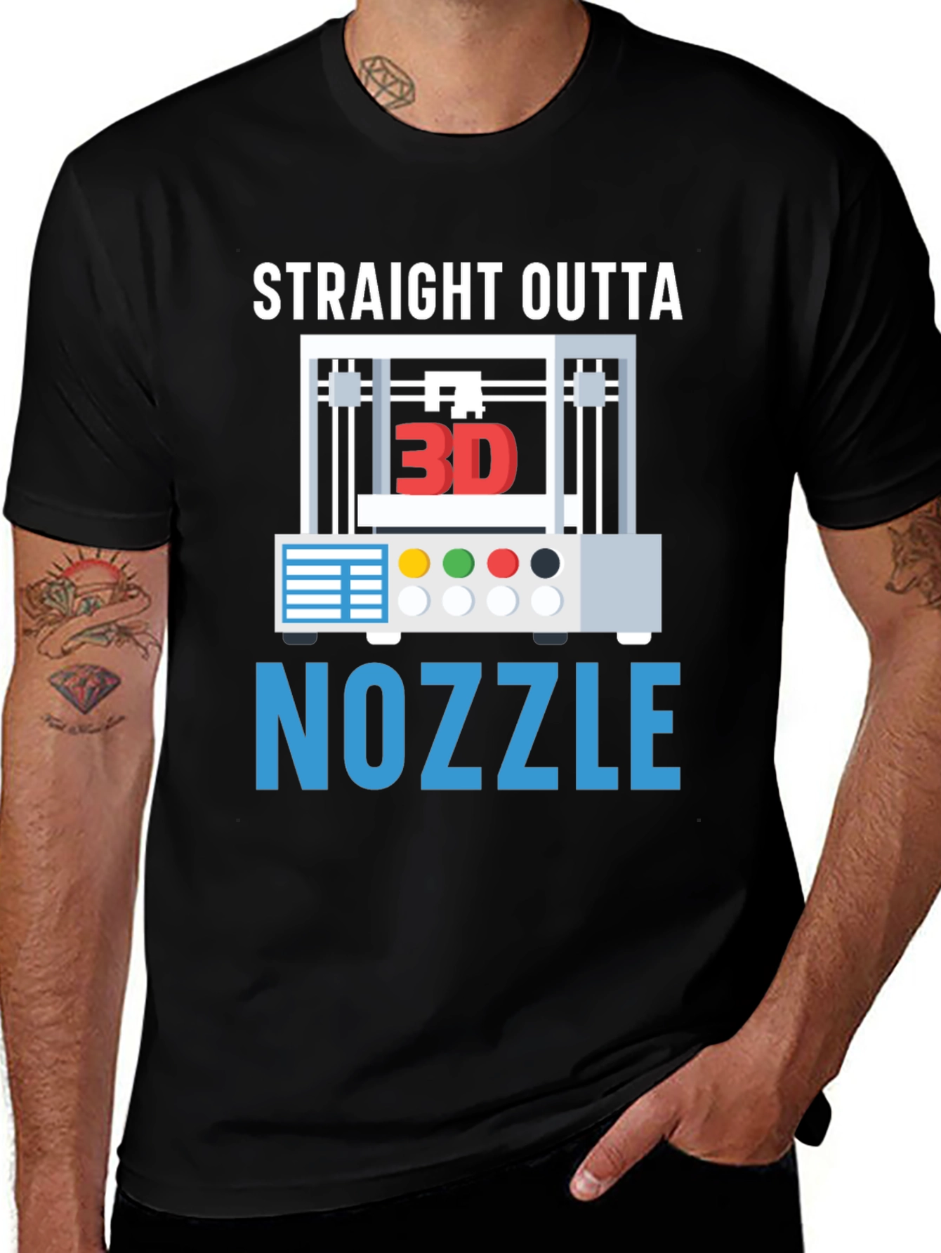 Straight Outta Nozzle 3D Printing T-Shirt