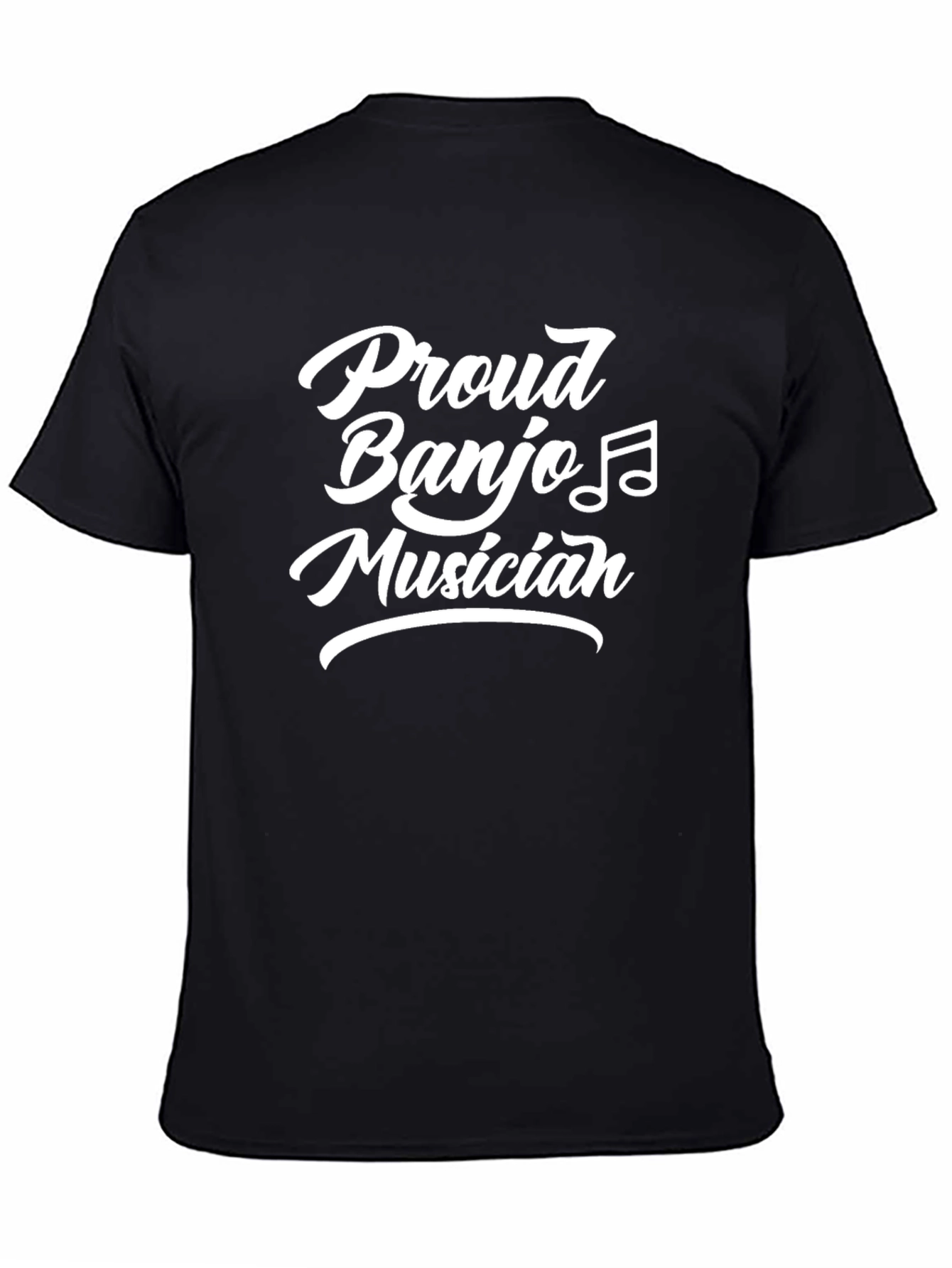 Proud Banjo Musician Black T-Shirt