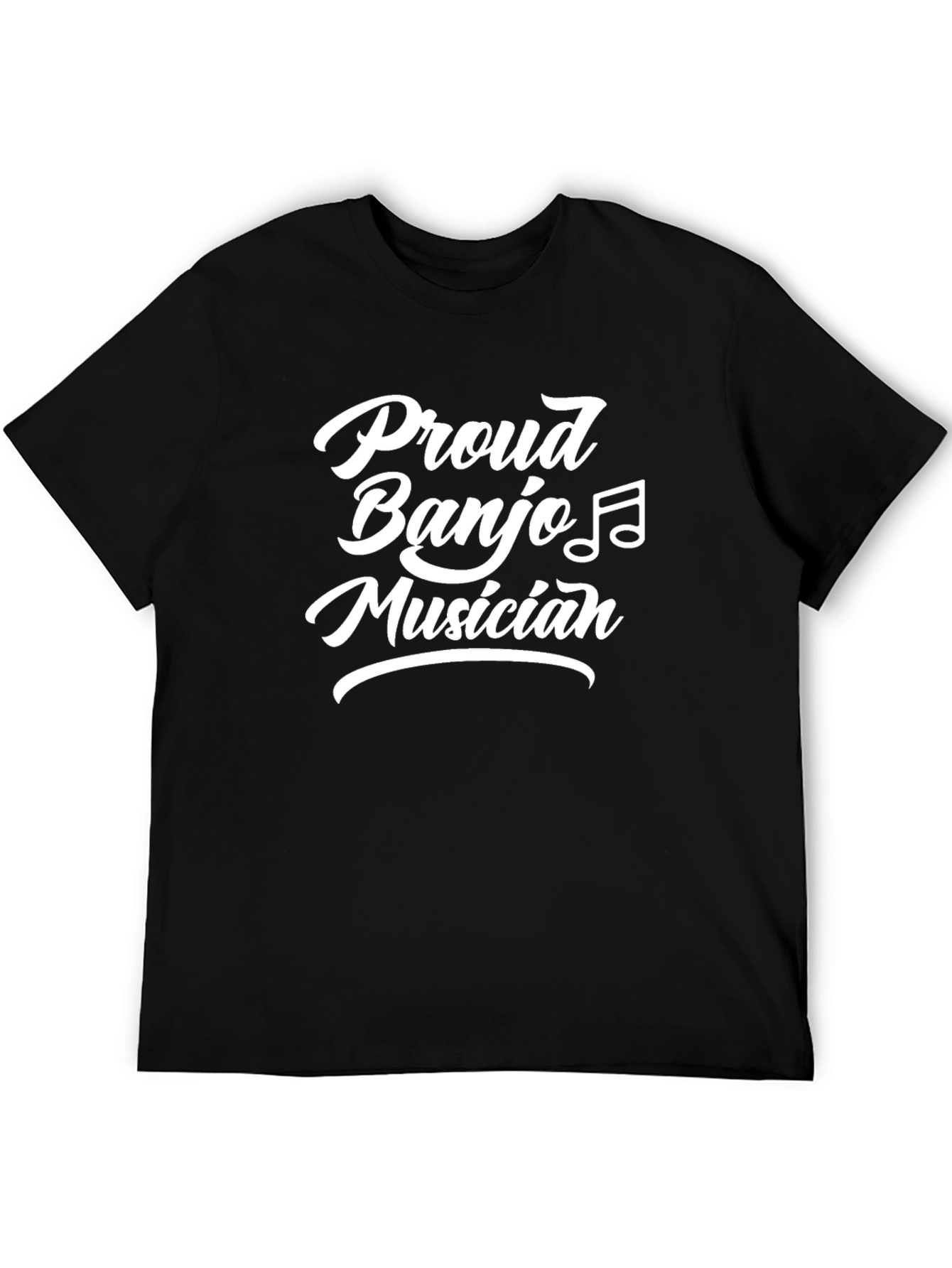 Proud Banjo Musician Black T-Shirt
