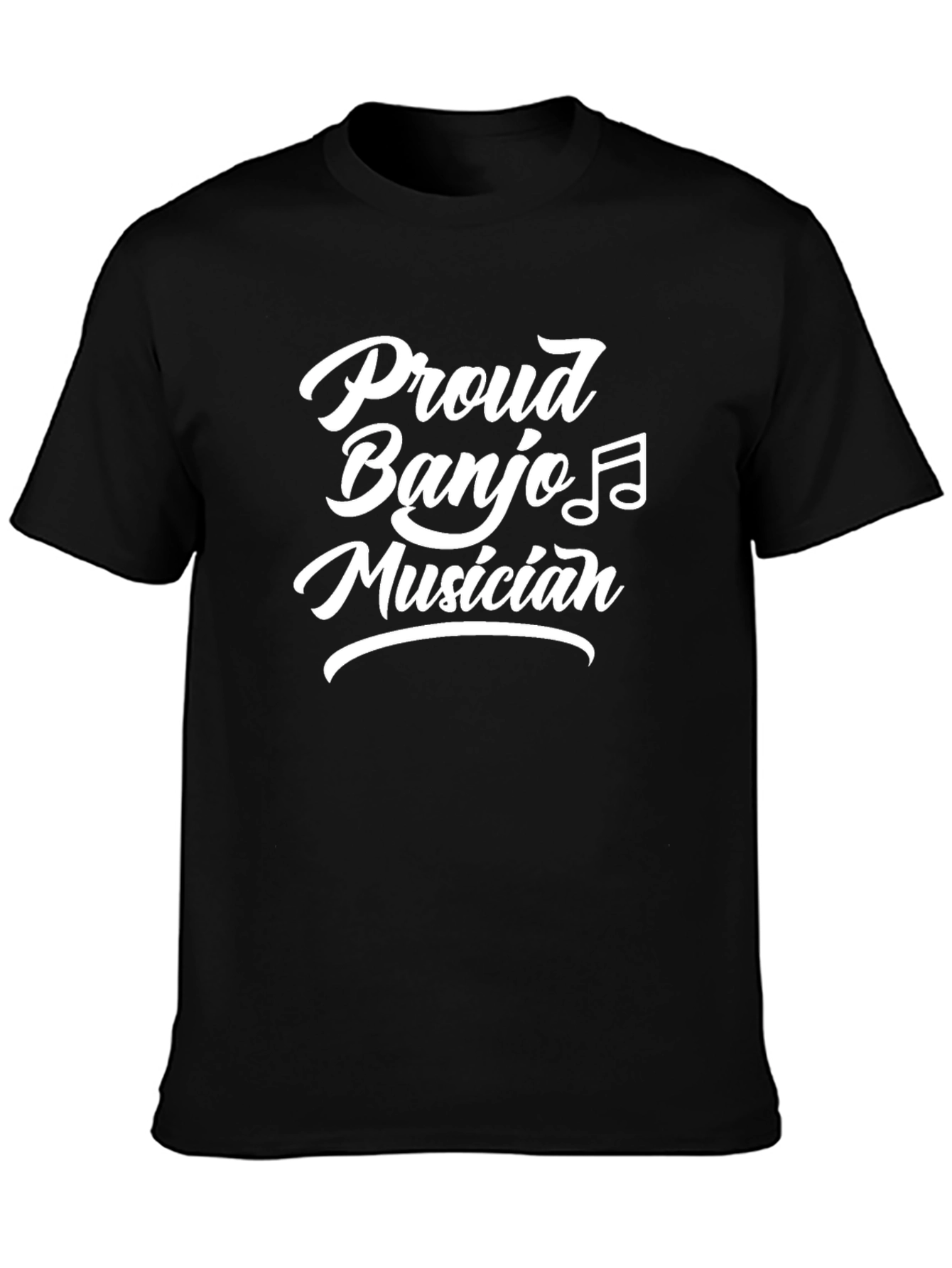 Proud Banjo Musician Black T-Shirt