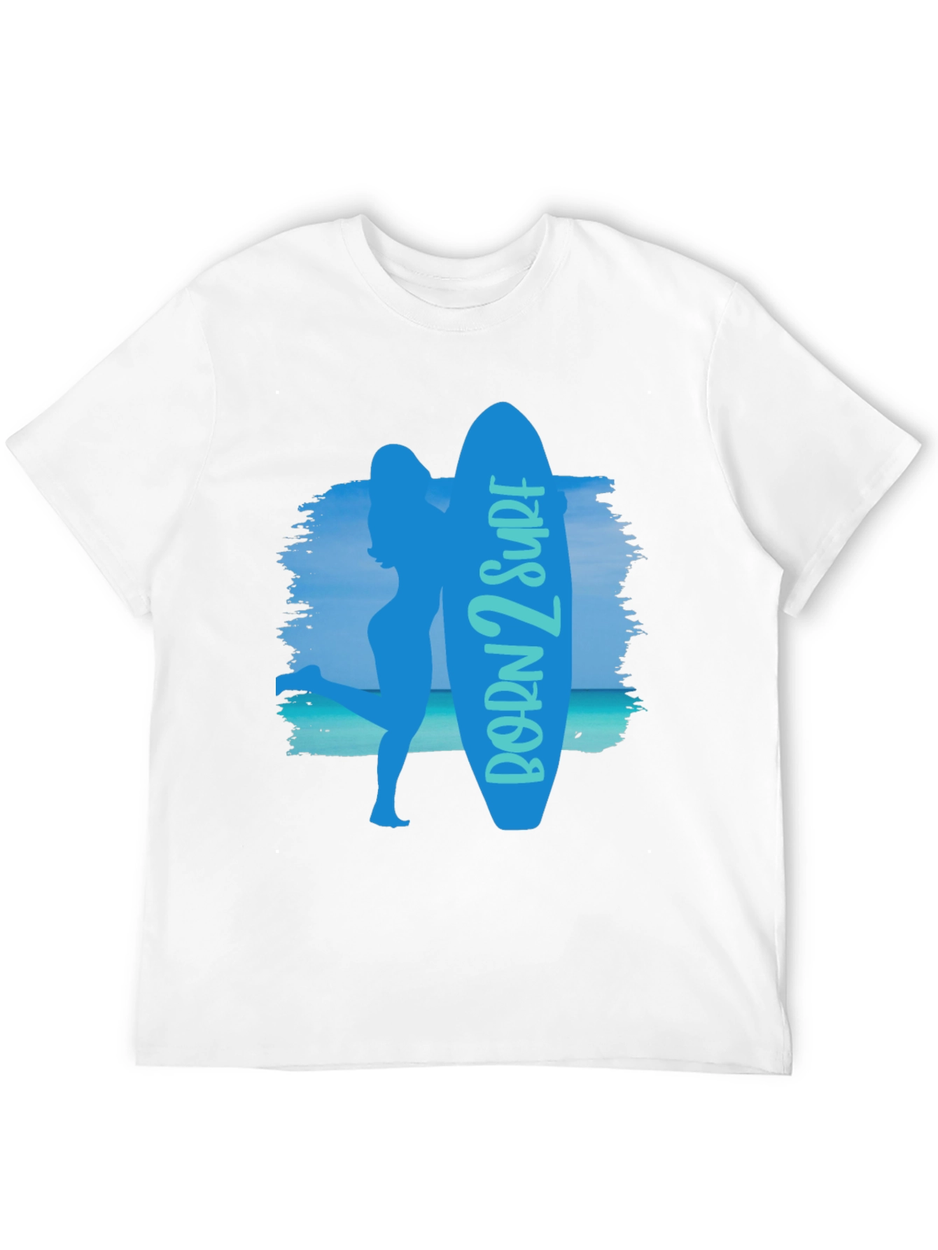 Born 2 Surf Graphic T-Shirt - Surfer Style