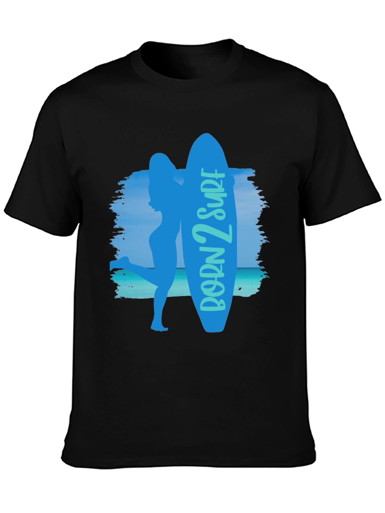 Born 2 Surf Graphic T-Shirt - Surfer Style