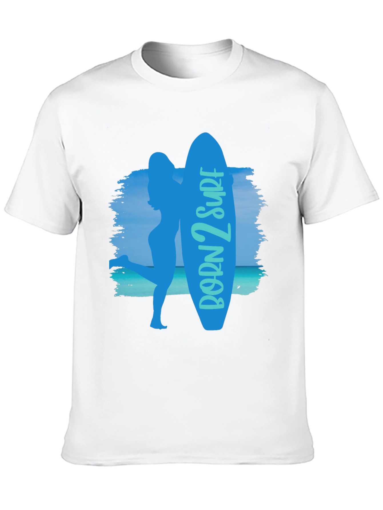 Born 2 Surf Graphic T-Shirt - Surfer Style
