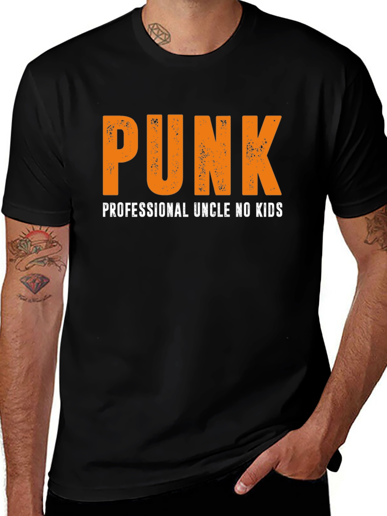 Punk Professional Uncle No Kids T-Shirt