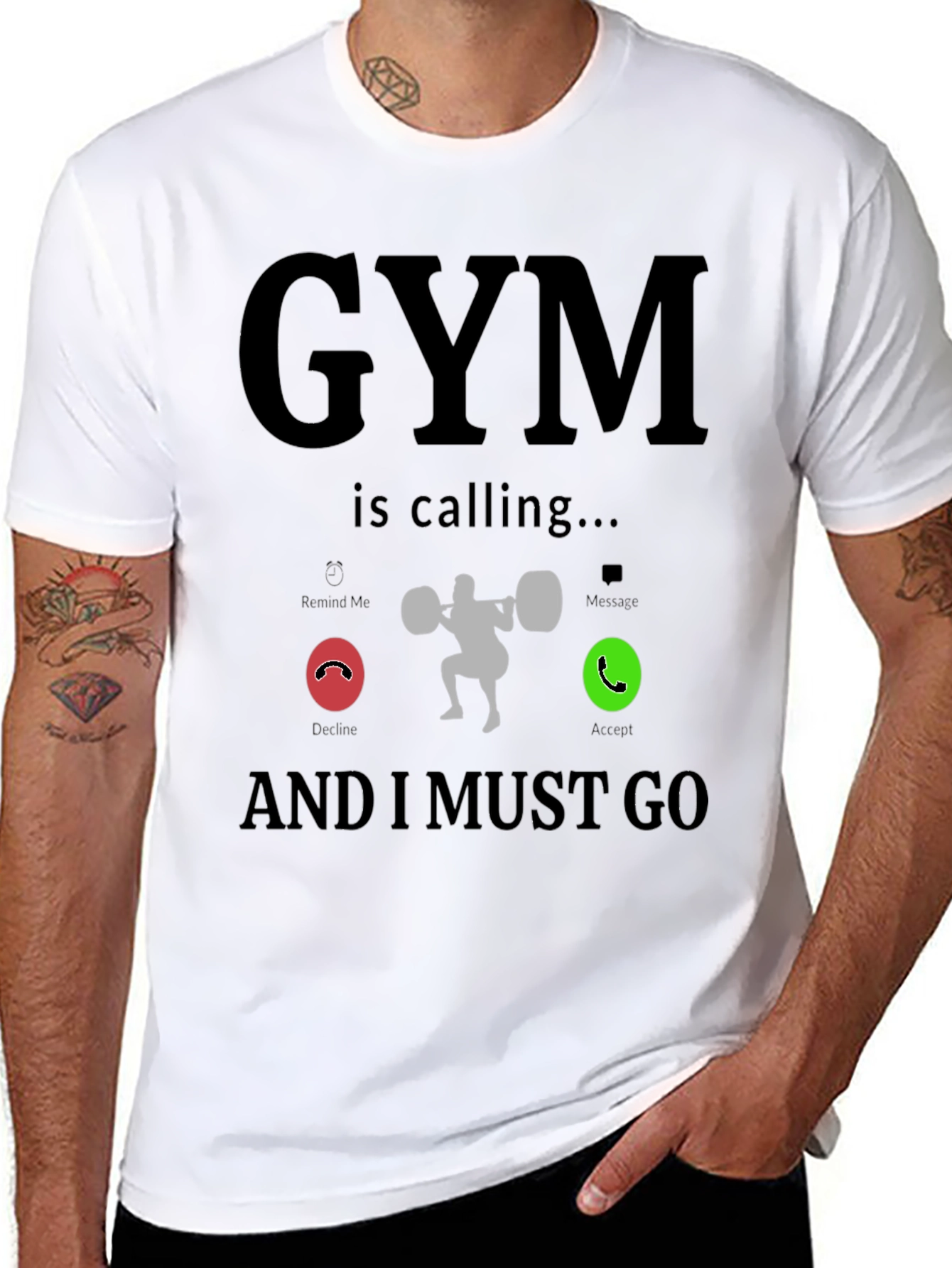 Gym is Calling Funny Workout T-Shirt