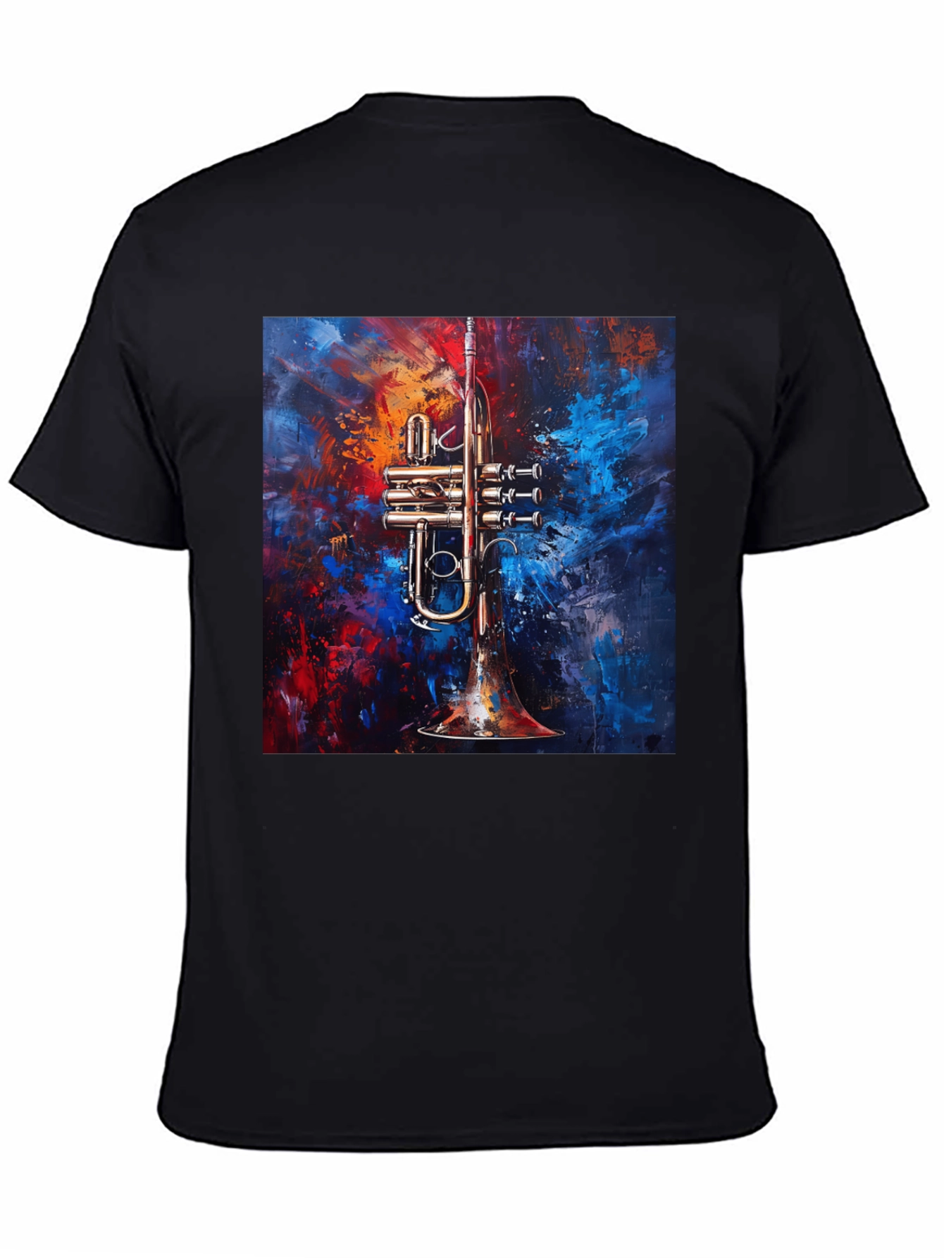 Abstract Trumpet Graphic T-Shirt