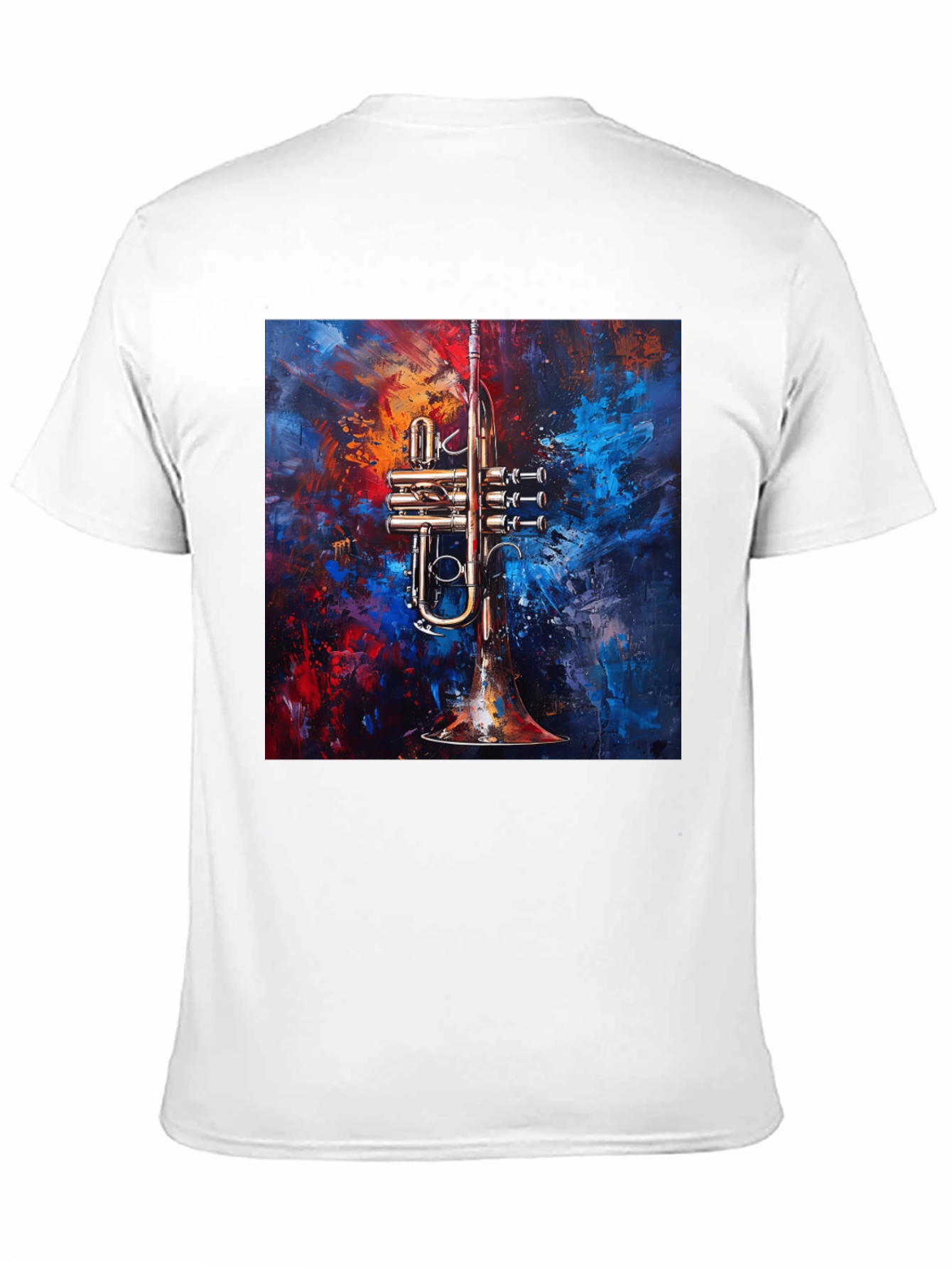 Abstract Trumpet Graphic T-Shirt