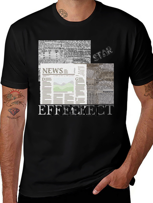 News Effect Black T-Shirt