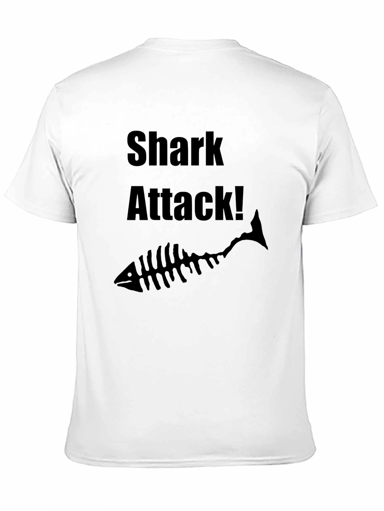 Shark Attack Black Graphic Tee