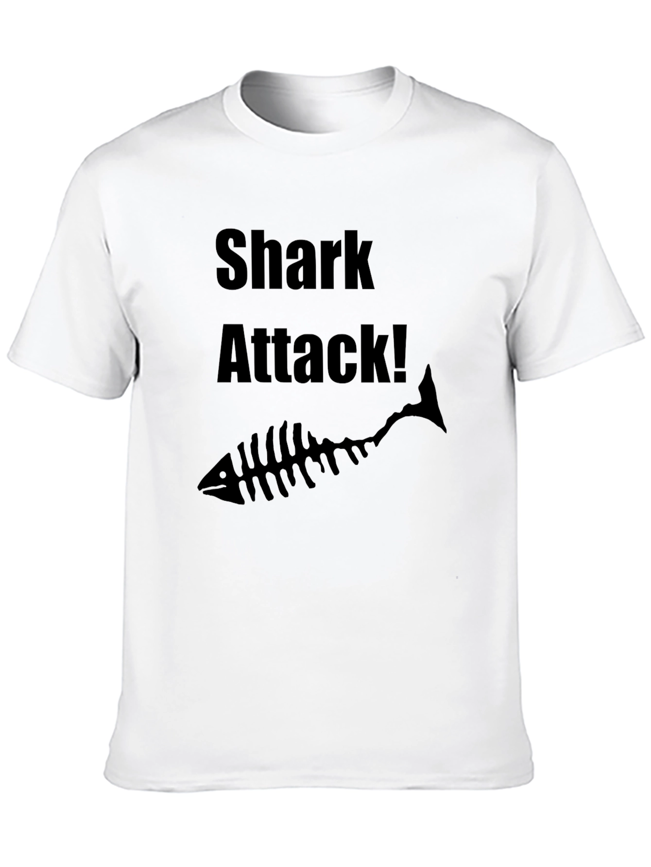 Shark Attack Black Graphic Tee
