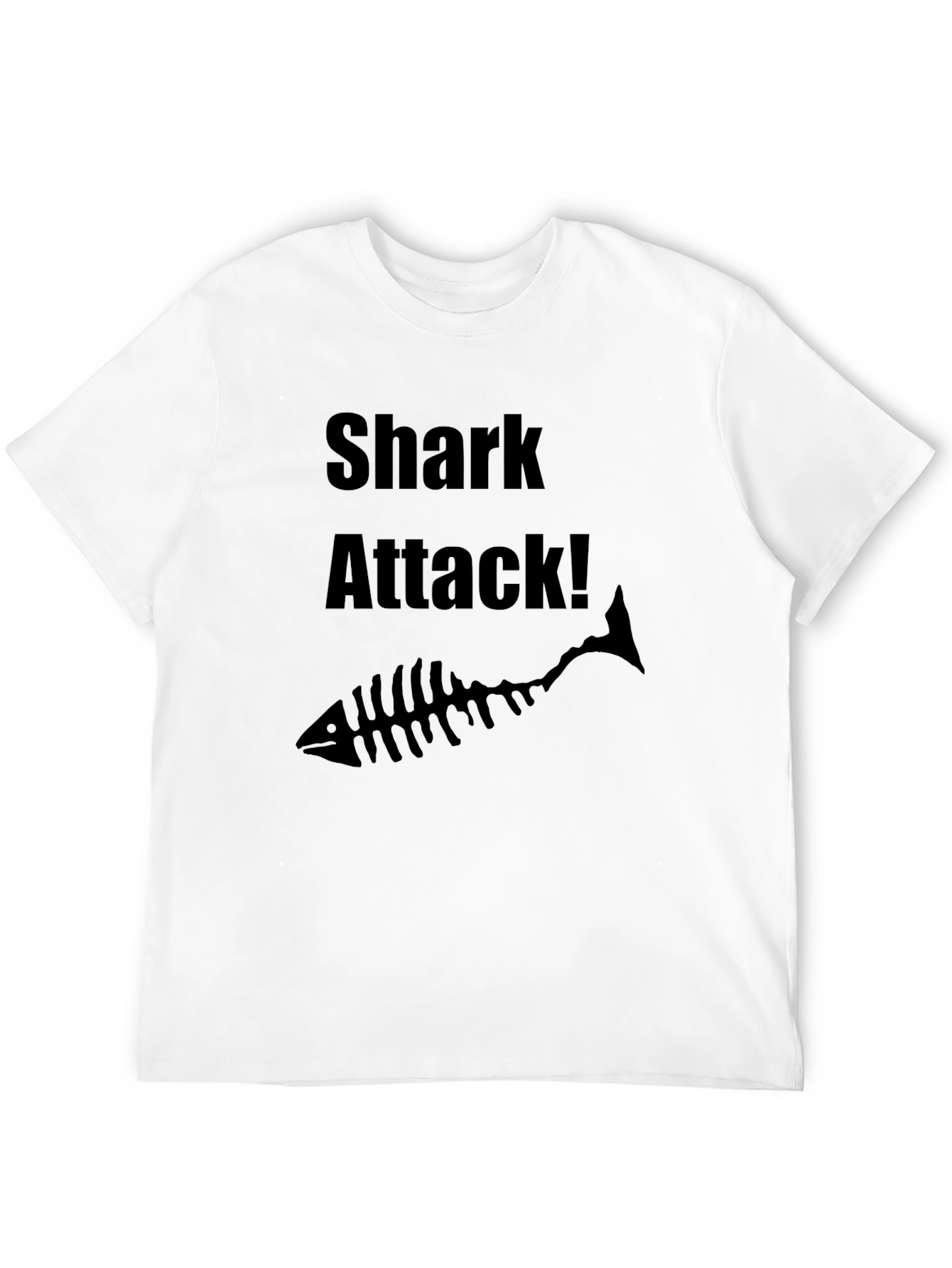 Shark Attack Black Graphic Tee