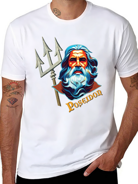 Poseidon Graphic Tee - Mythical Sea God T-Shirt