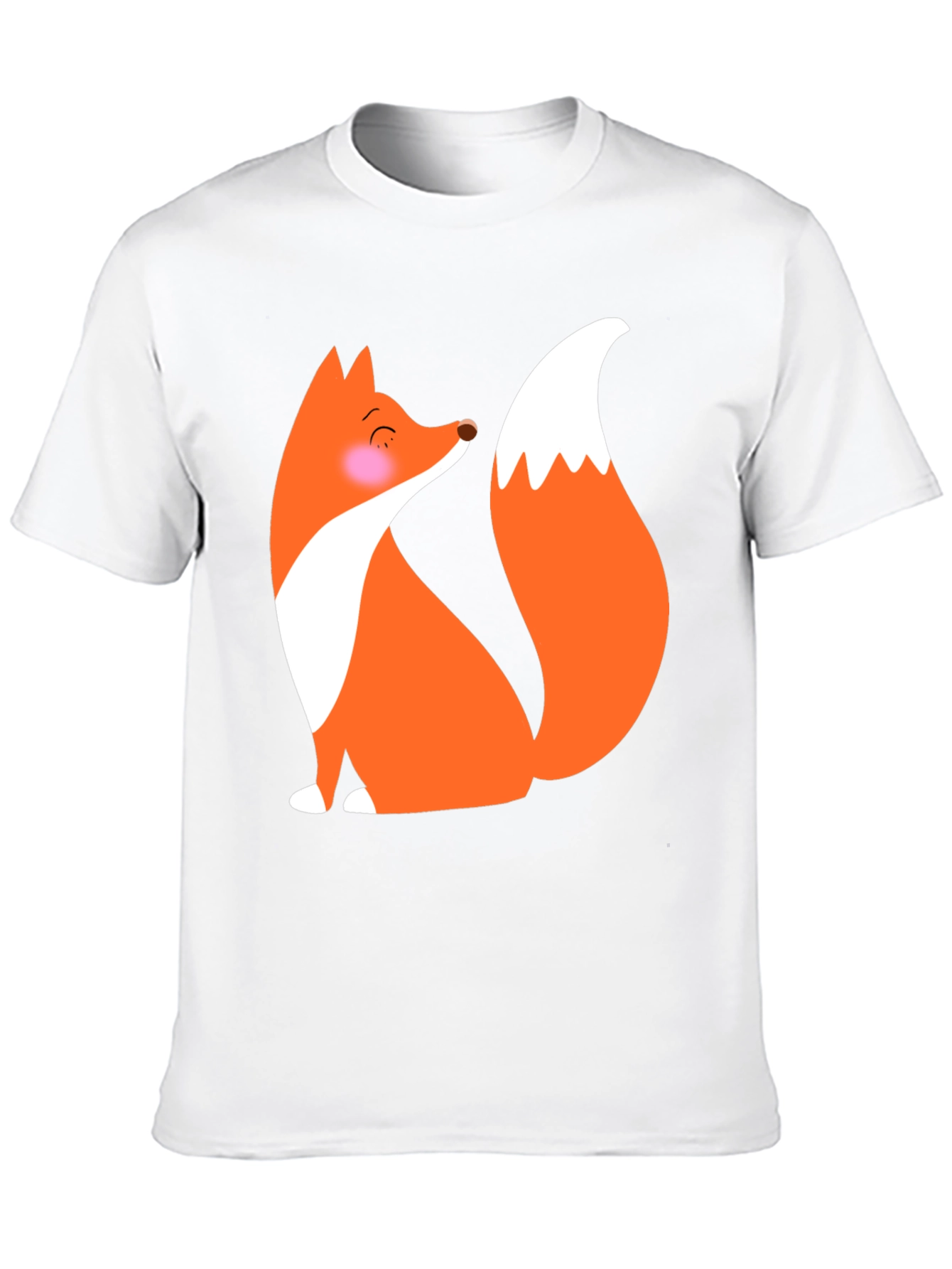 Cute Fox Graphic T-Shirt - Black