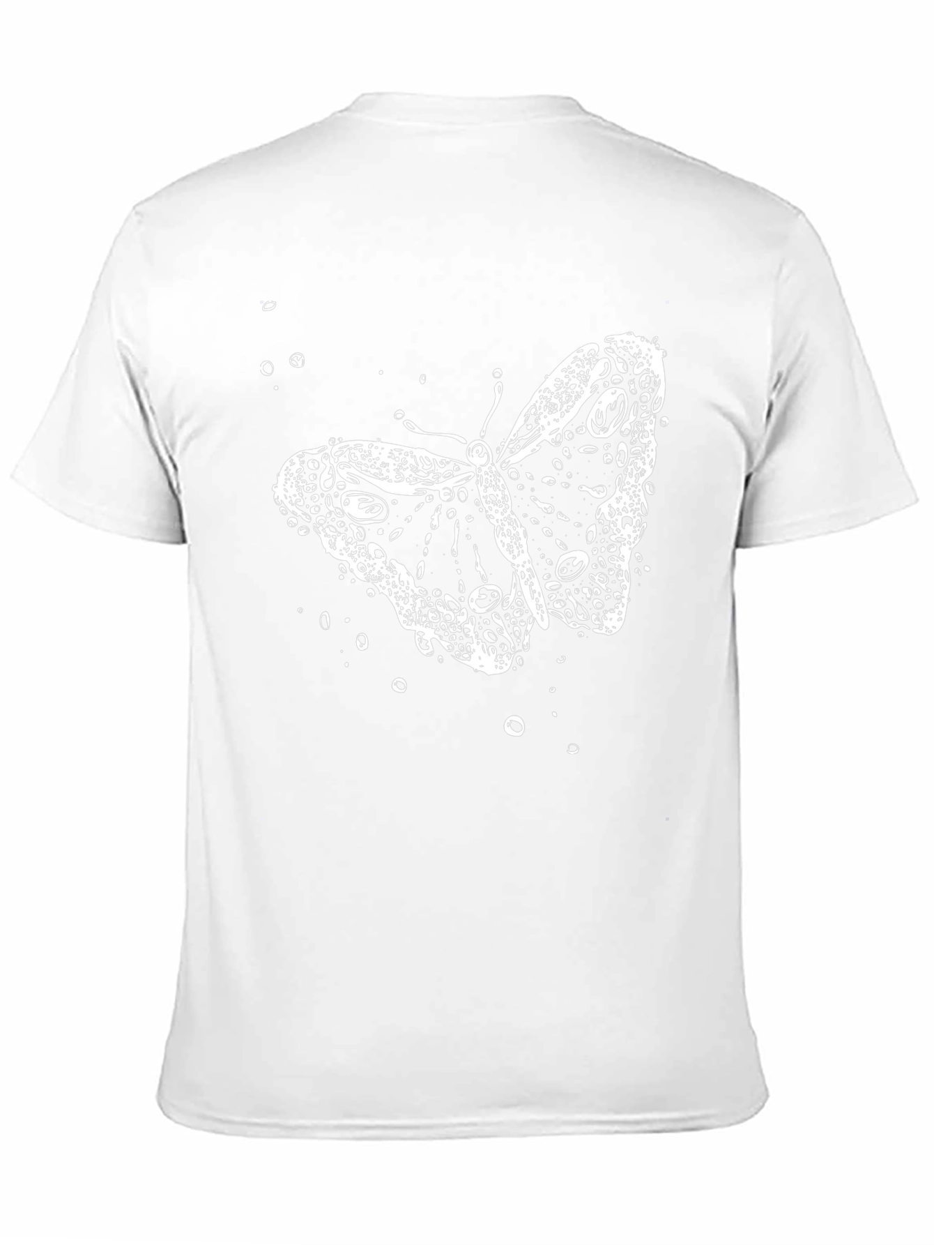 Butterfly Bubble Graphic Black T-Shirt