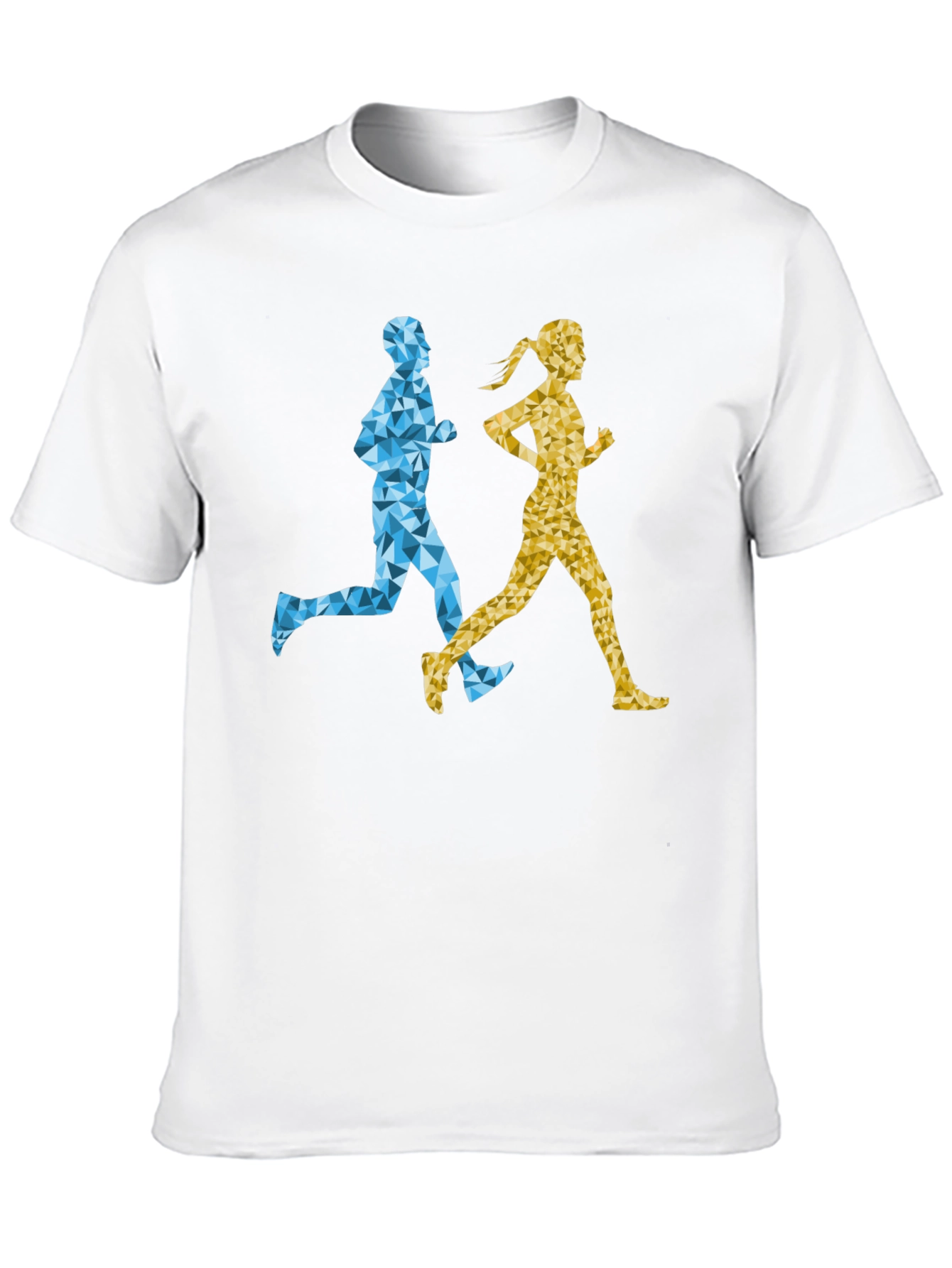Geometric Runners Graphic T-Shirt