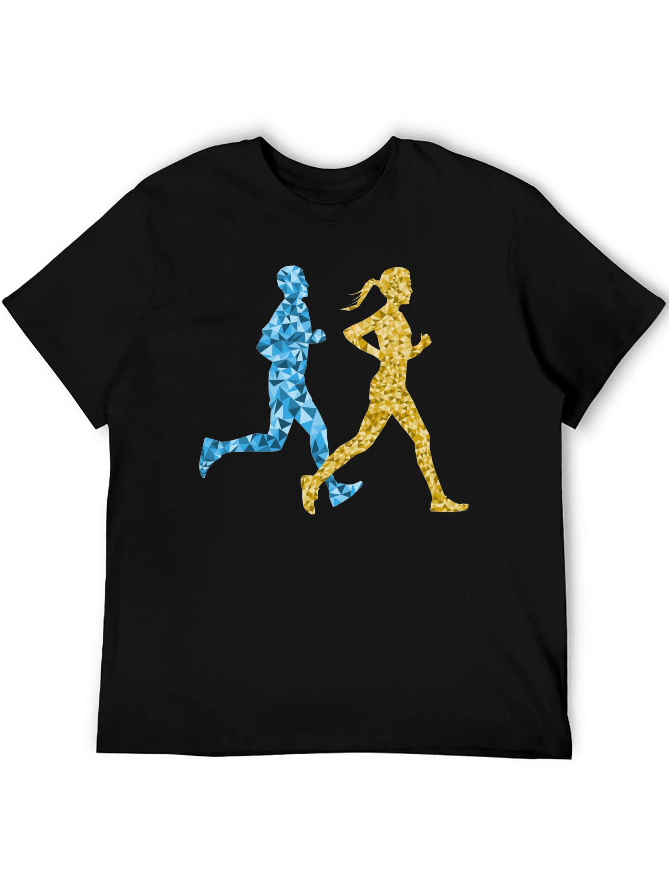 Geometric Runners Graphic T-Shirt