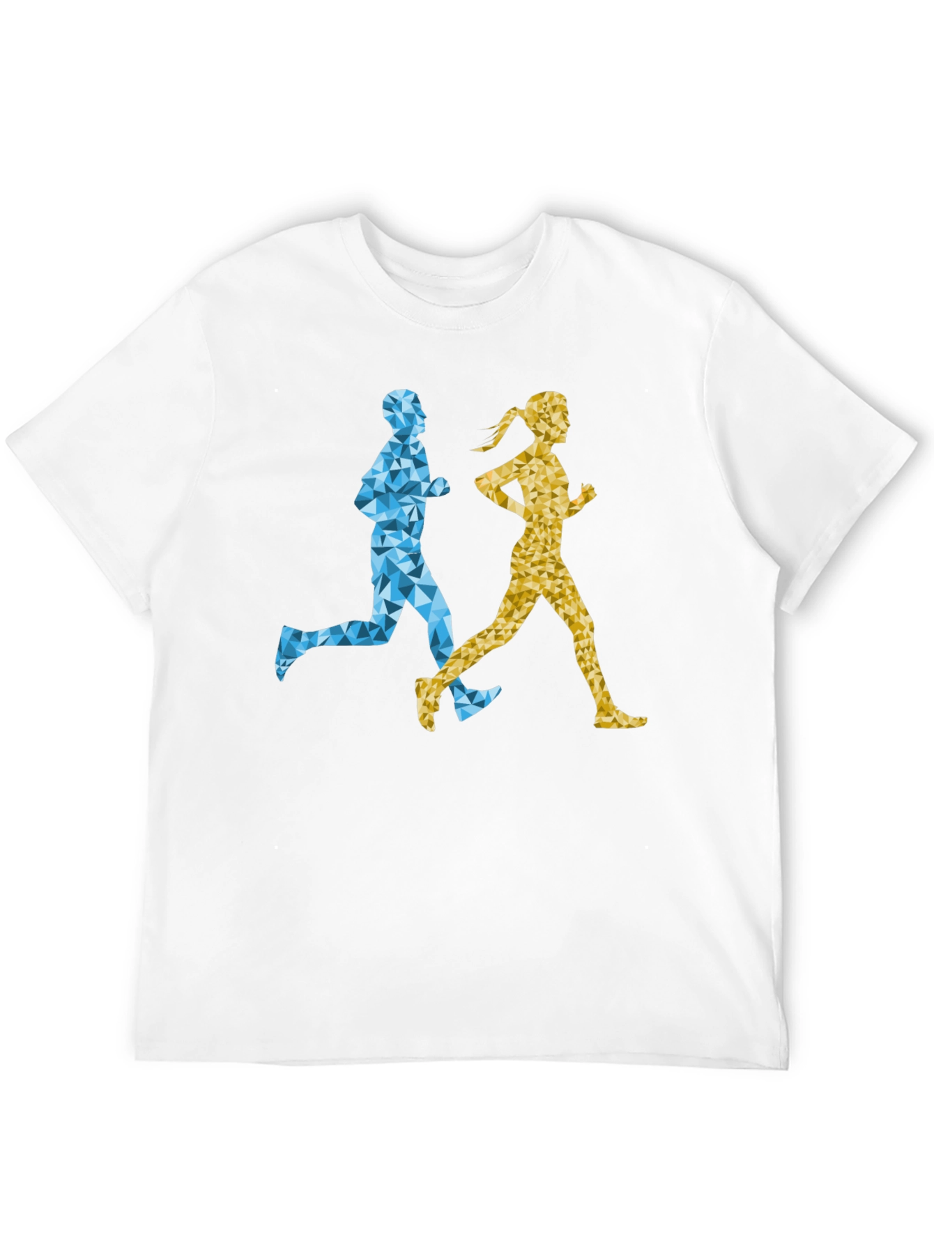 Geometric Runners Graphic T-Shirt