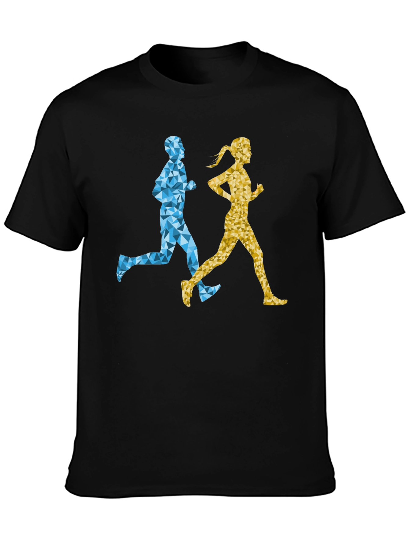 Geometric Runners Graphic T-Shirt