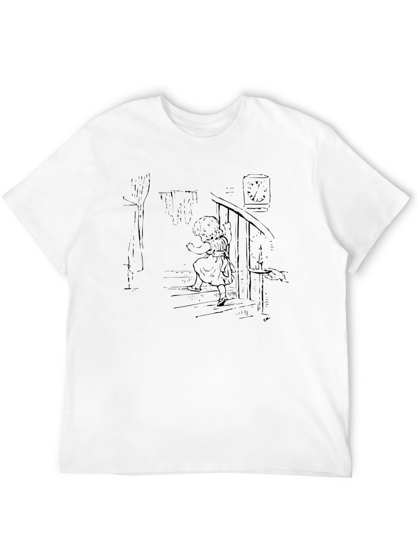 Girl on Stairs Graphic Tee