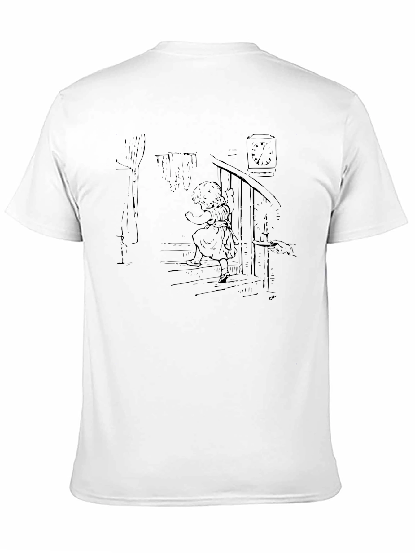 Girl on Stairs Graphic Tee