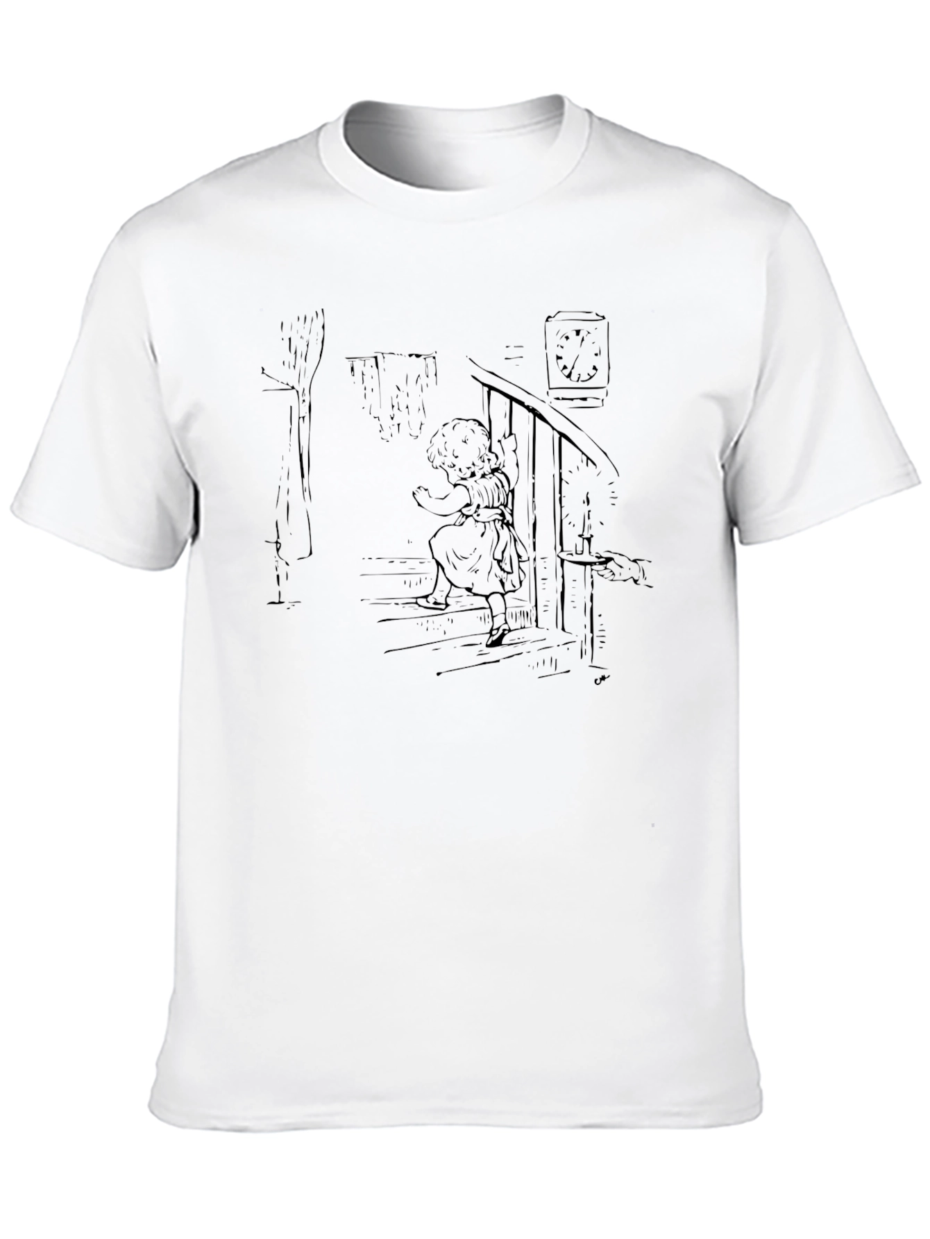 Girl on Stairs Graphic Tee