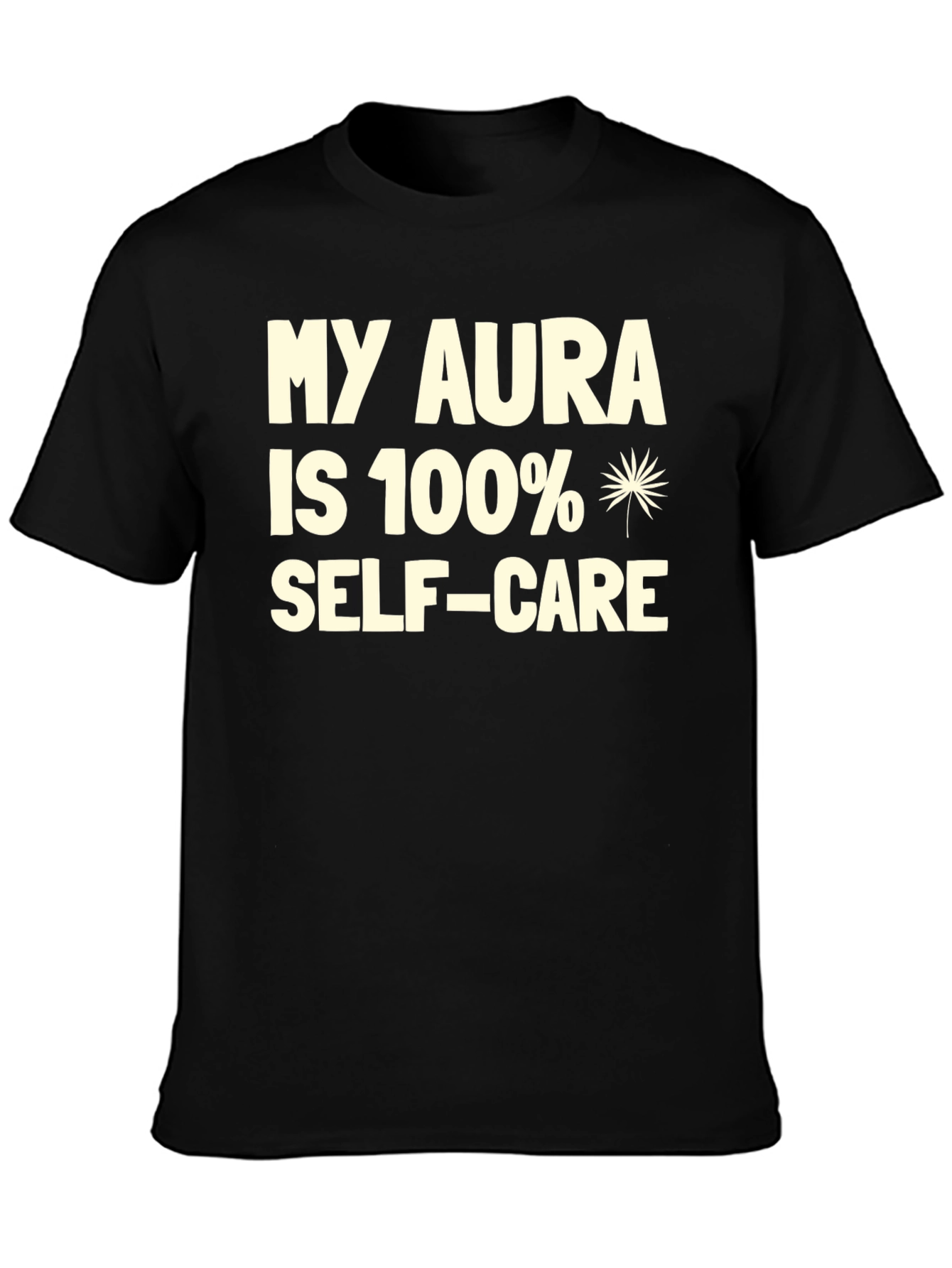 My Aura Self-Care Black Graphic T-Shirt