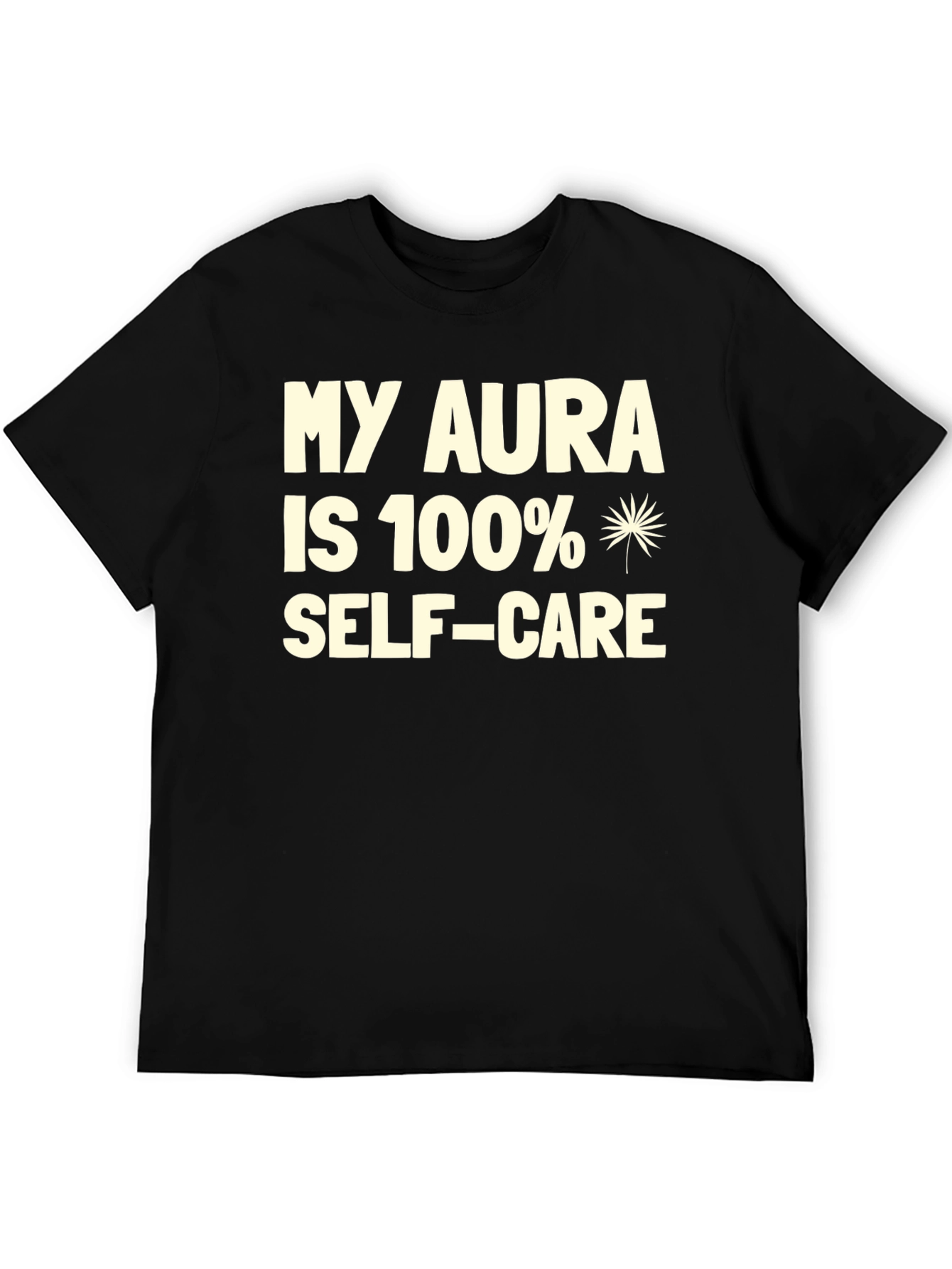 My Aura Self-Care Black Graphic T-Shirt