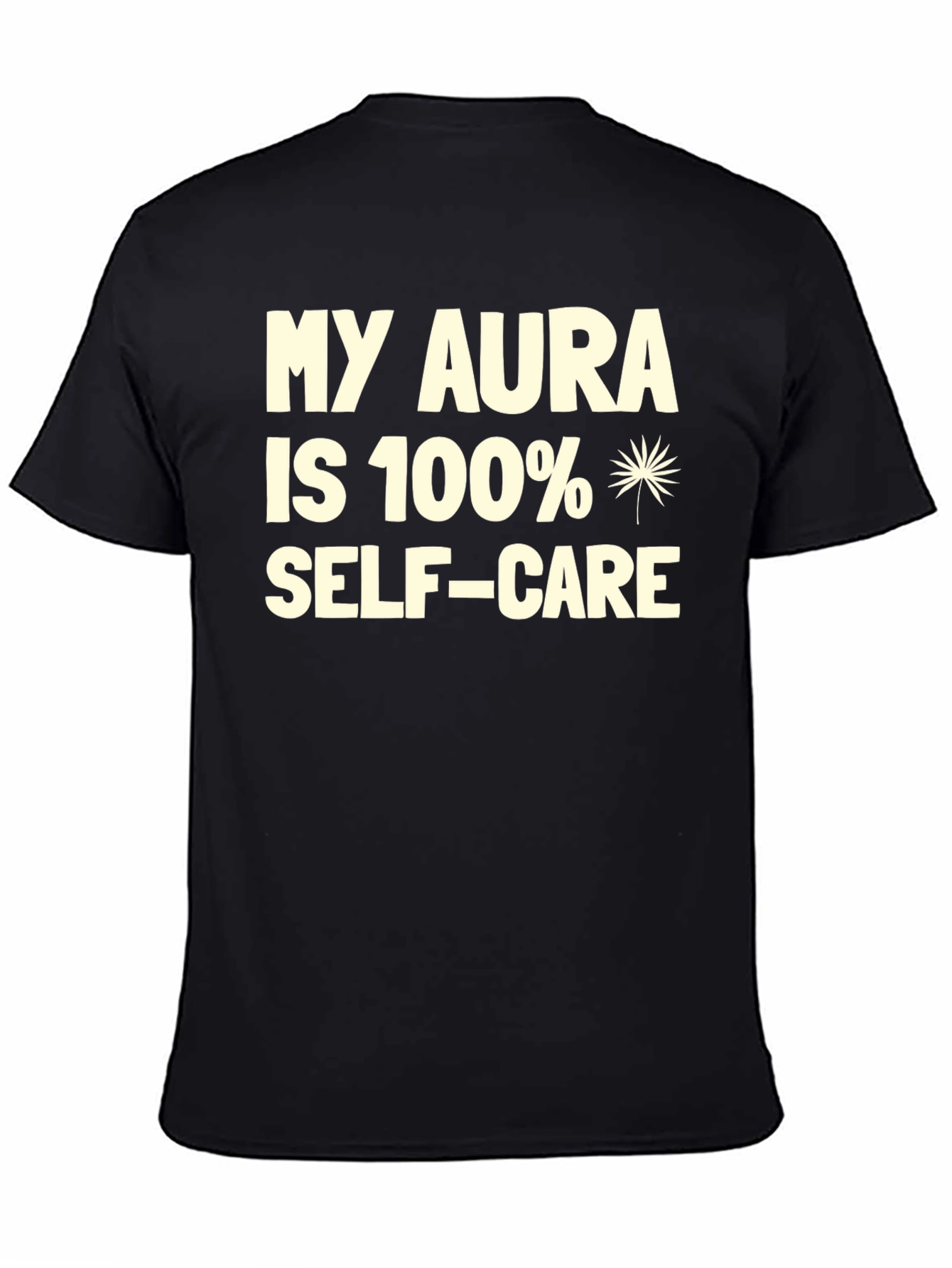 My Aura Self-Care Black Graphic T-Shirt