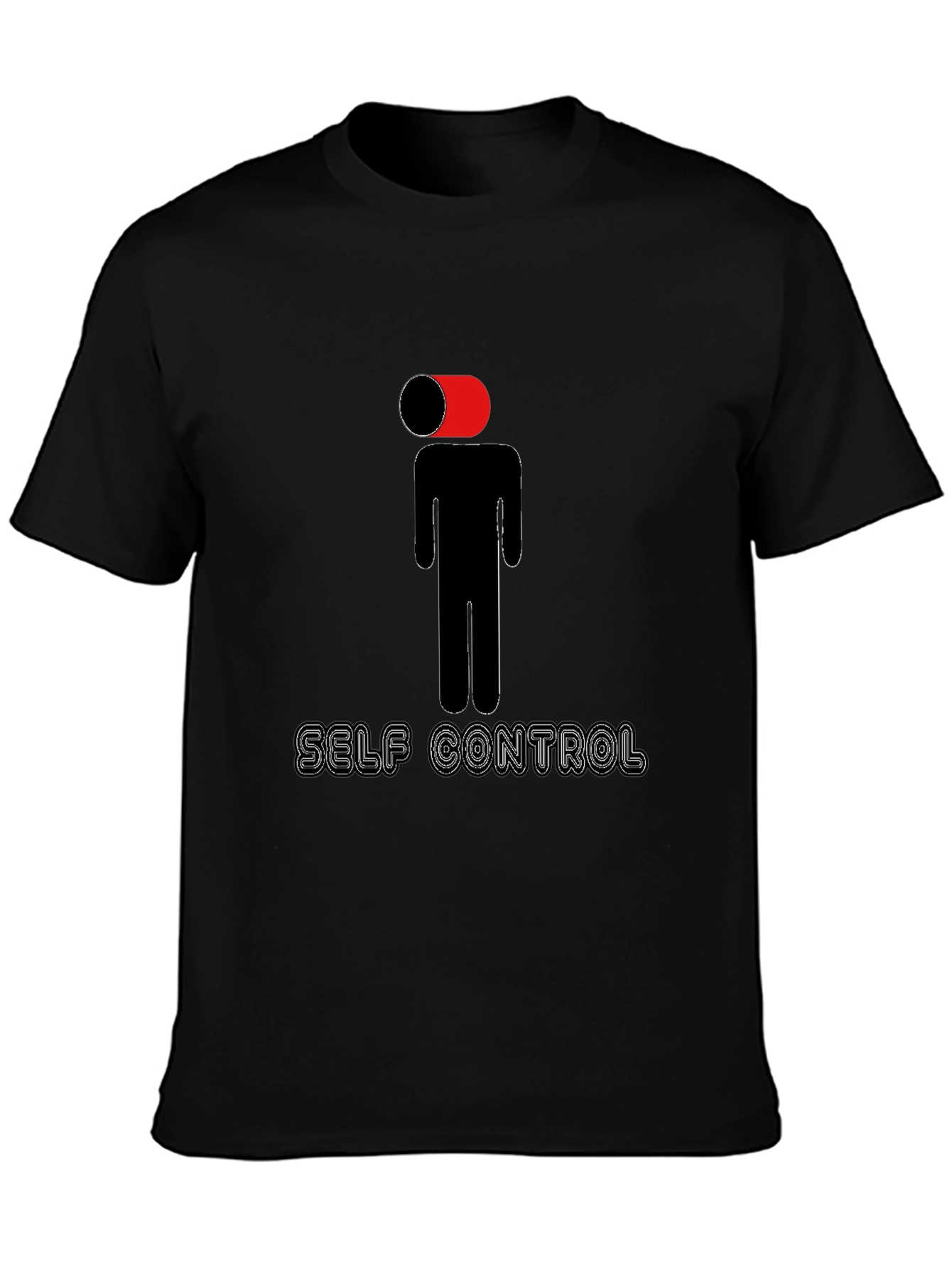 Self Control T-Shirt - Funny Brain Illustration