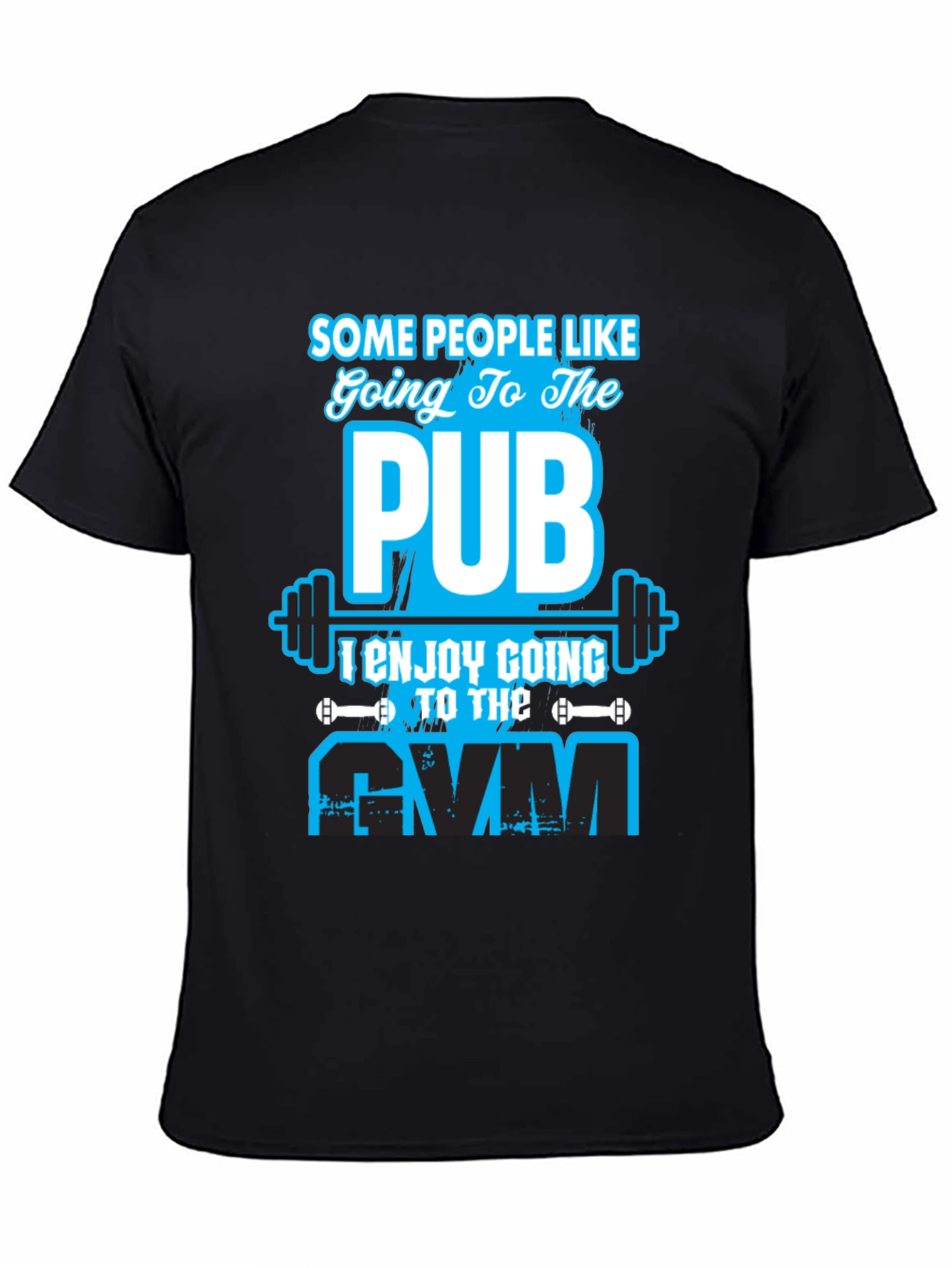 Gym vs Pub Funny Workout T-Shirt