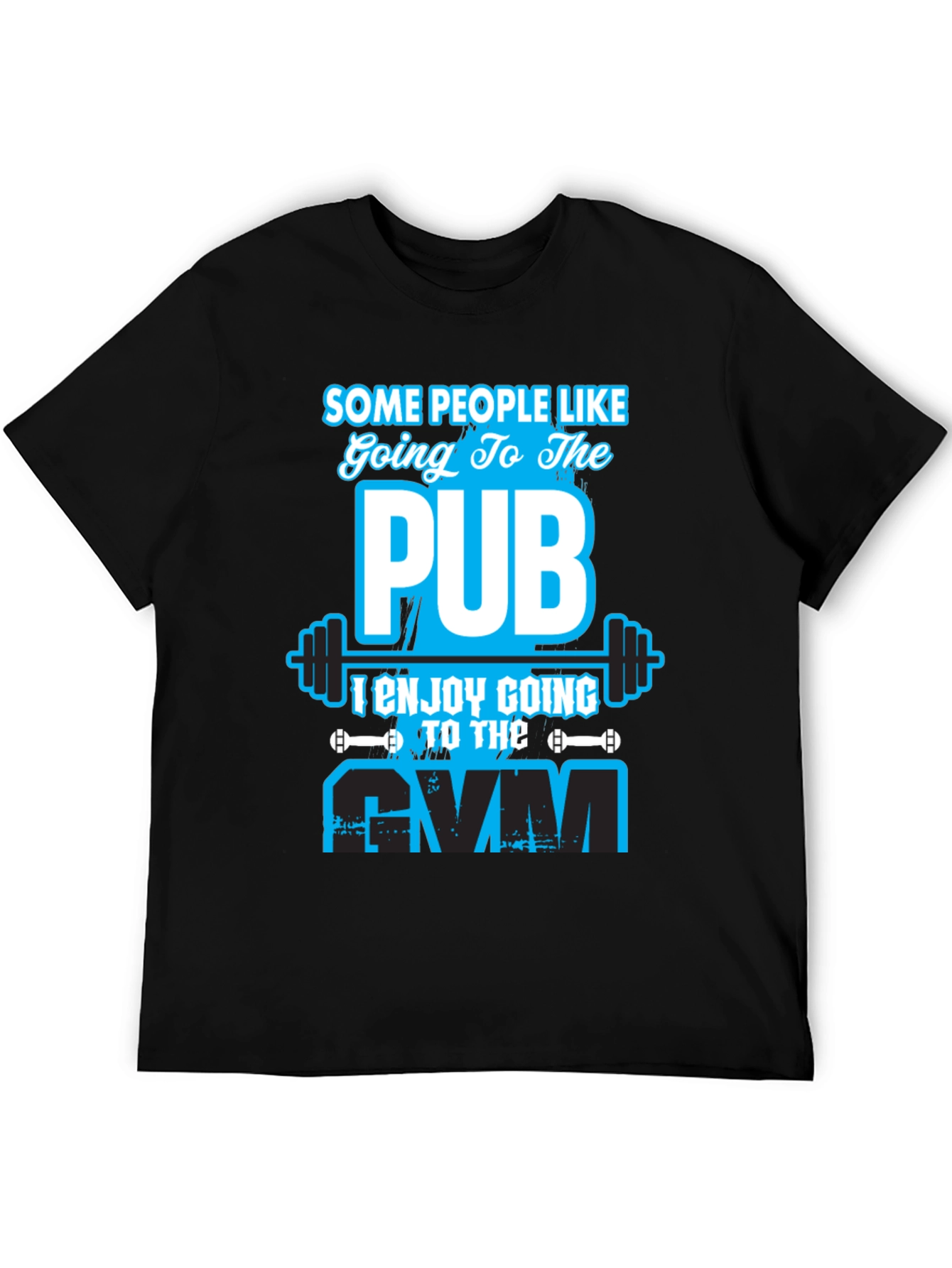 Gym vs Pub Funny Workout T-Shirt