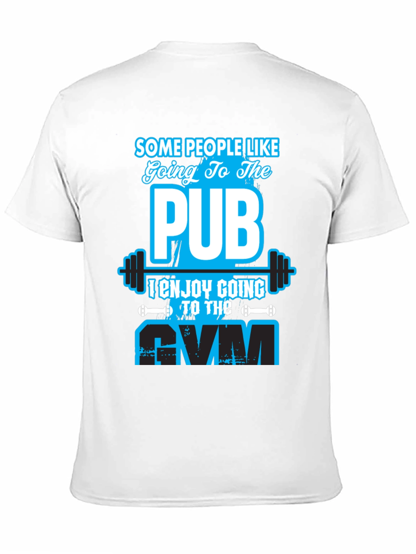 Gym vs Pub Funny Workout T-Shirt