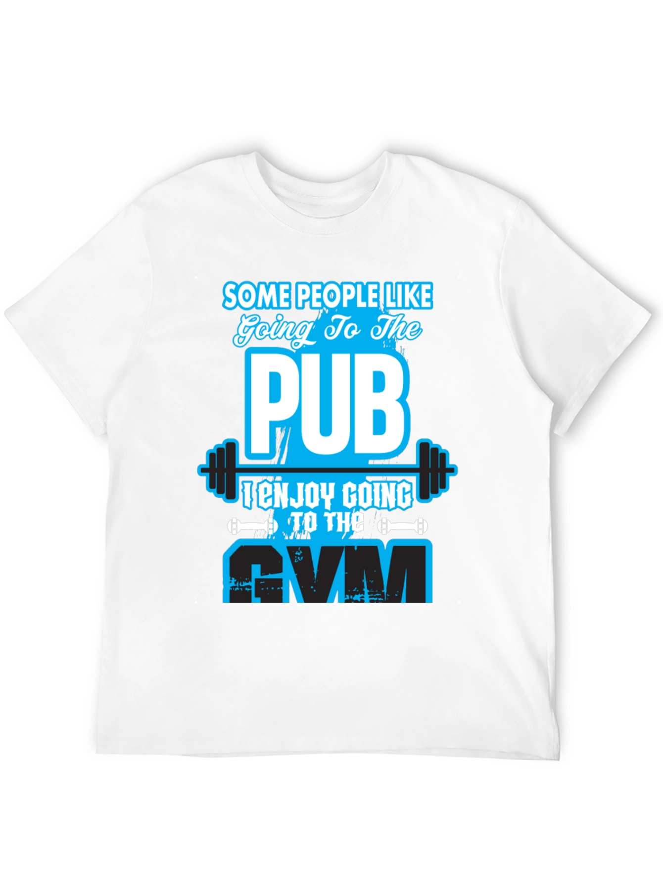 Gym vs Pub Funny Workout T-Shirt