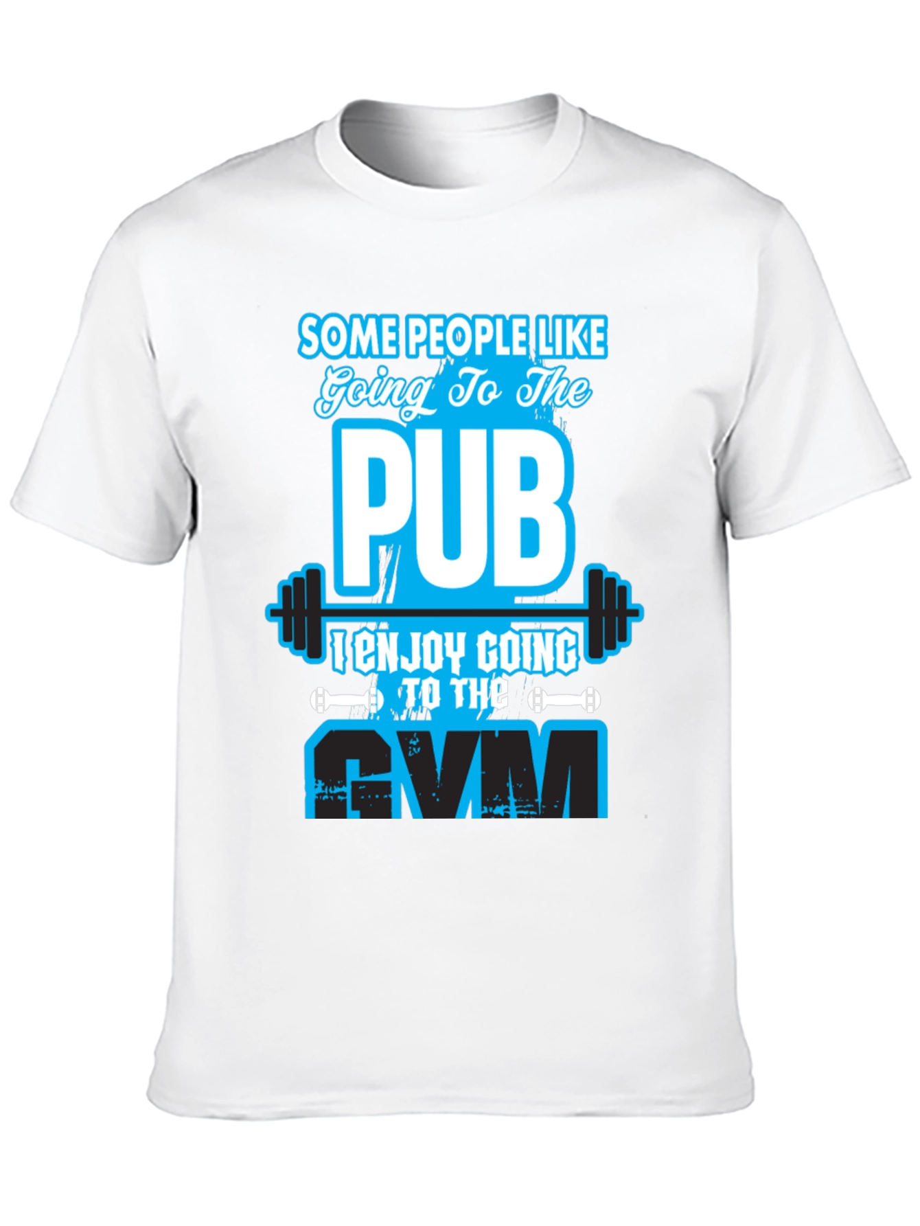 Gym vs Pub Funny Workout T-Shirt