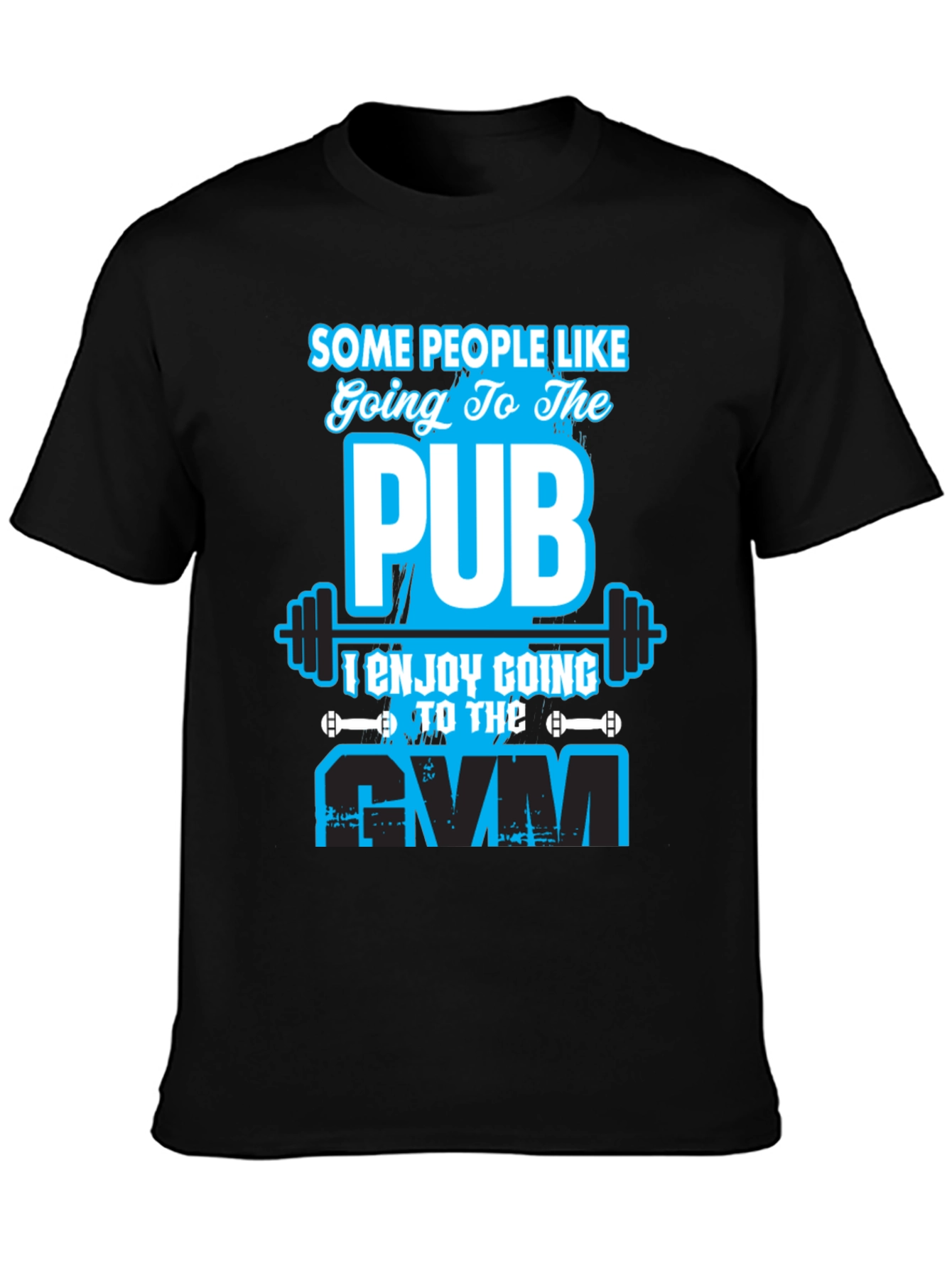 Gym vs Pub Funny Workout T-Shirt